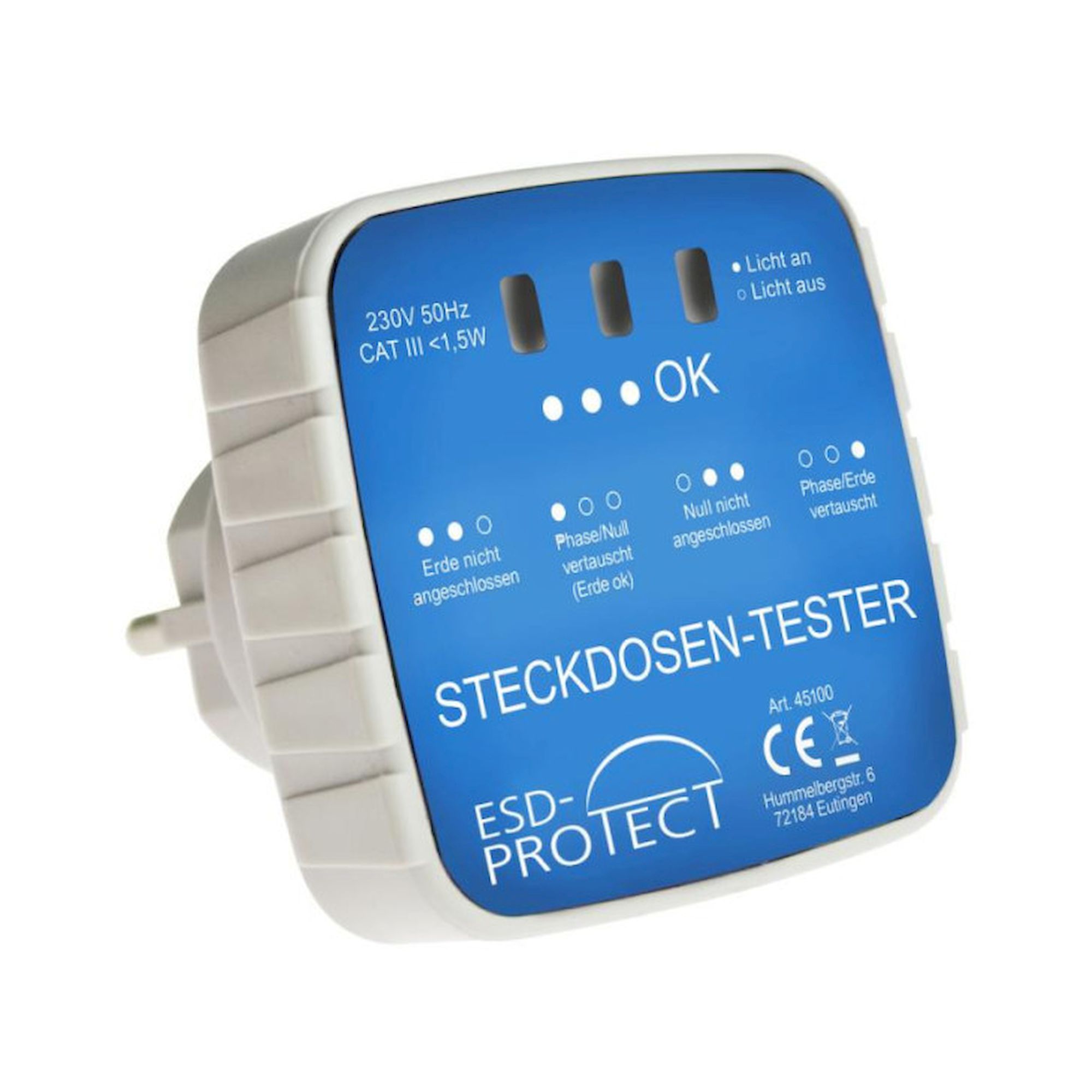 Steckdosen-Prüfgerät