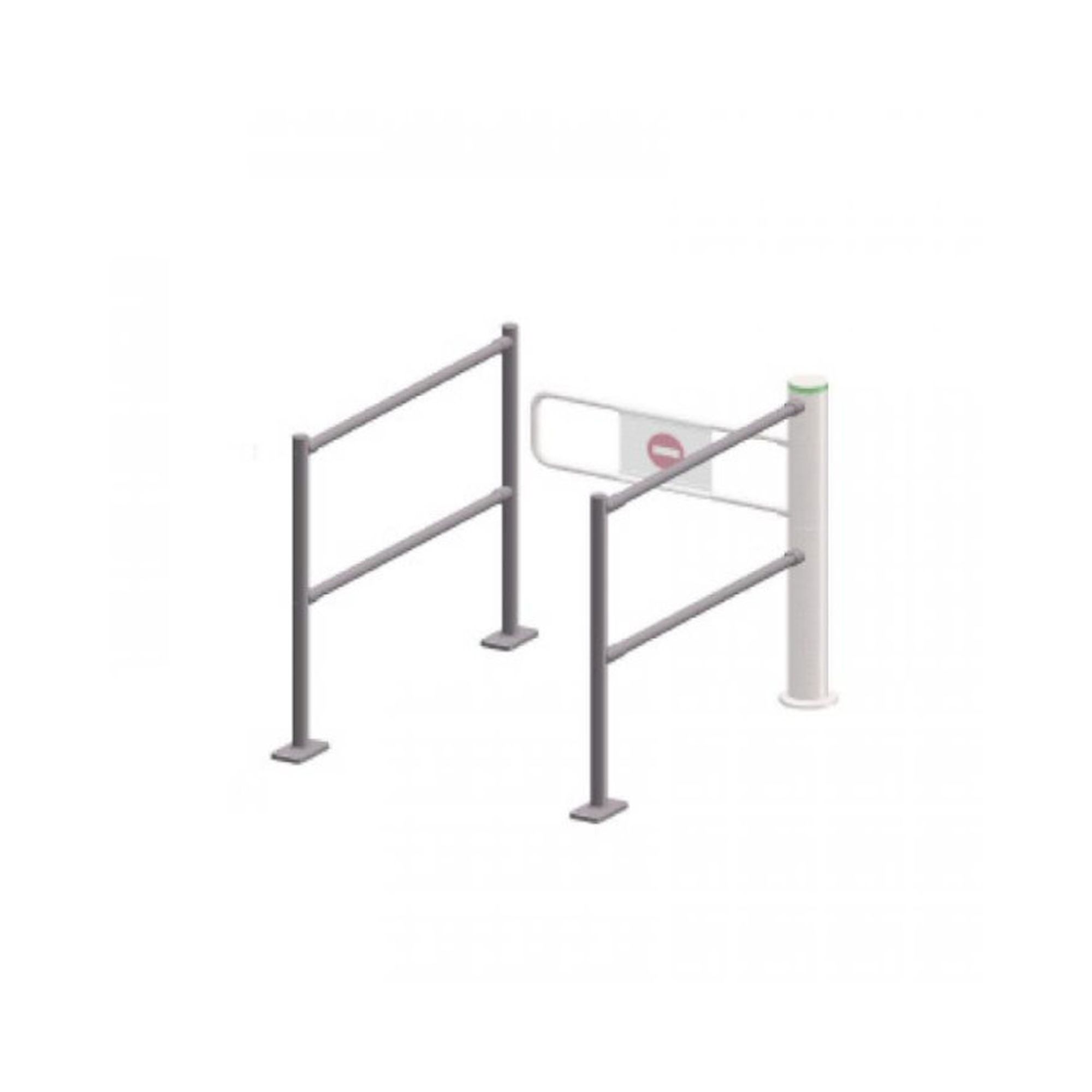 Nachlauf für Bügelsperre mit einem Schwenkarm