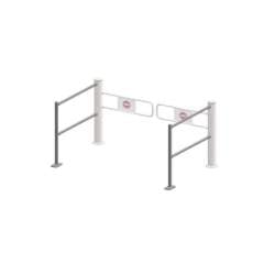 Nachlauf für Bügelsperre mit zwei Schwenkarmen