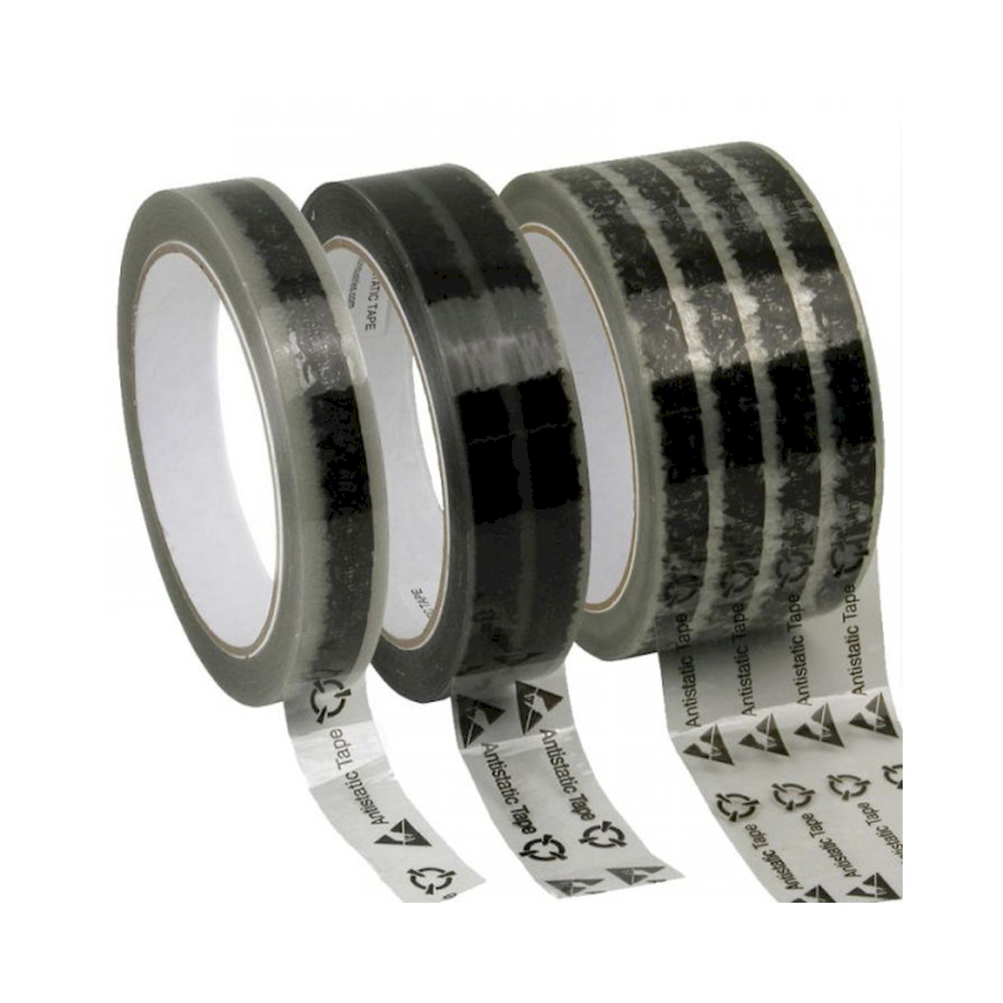 ESD-Klebeband transparent mit ESD-Symbol, 66 m
