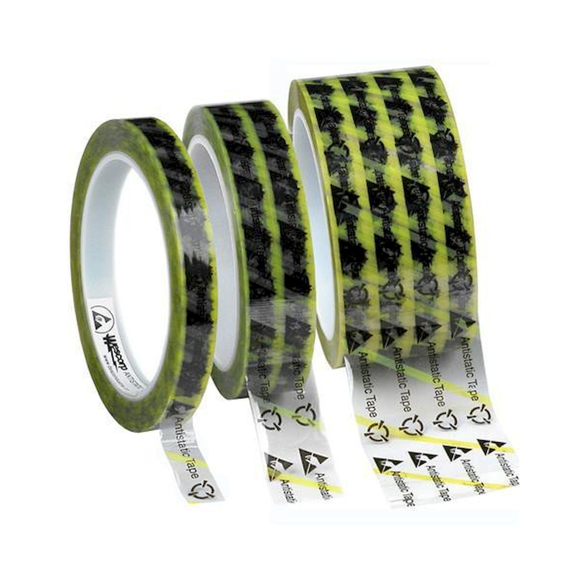 ESD-Klebeband transparent mit ESD-Symbol, 66 m