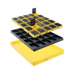 Schubfächer gelb mit SMD Klappboxen