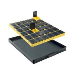 Schubfächer schwarz mit SMD-Klappboxen