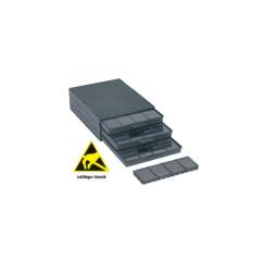 Komplettschränke schwarz mit SMD Klappboxen