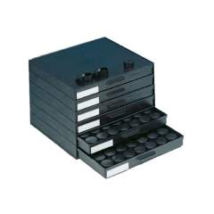 SMD-Schrank mit Einlagen und 6 x 42 Runddosen