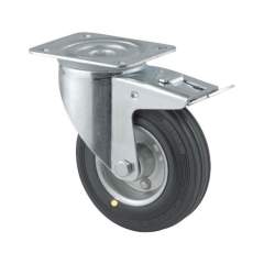 Tente ESD-Lenkrolle, Plattenbefest., Feststeller