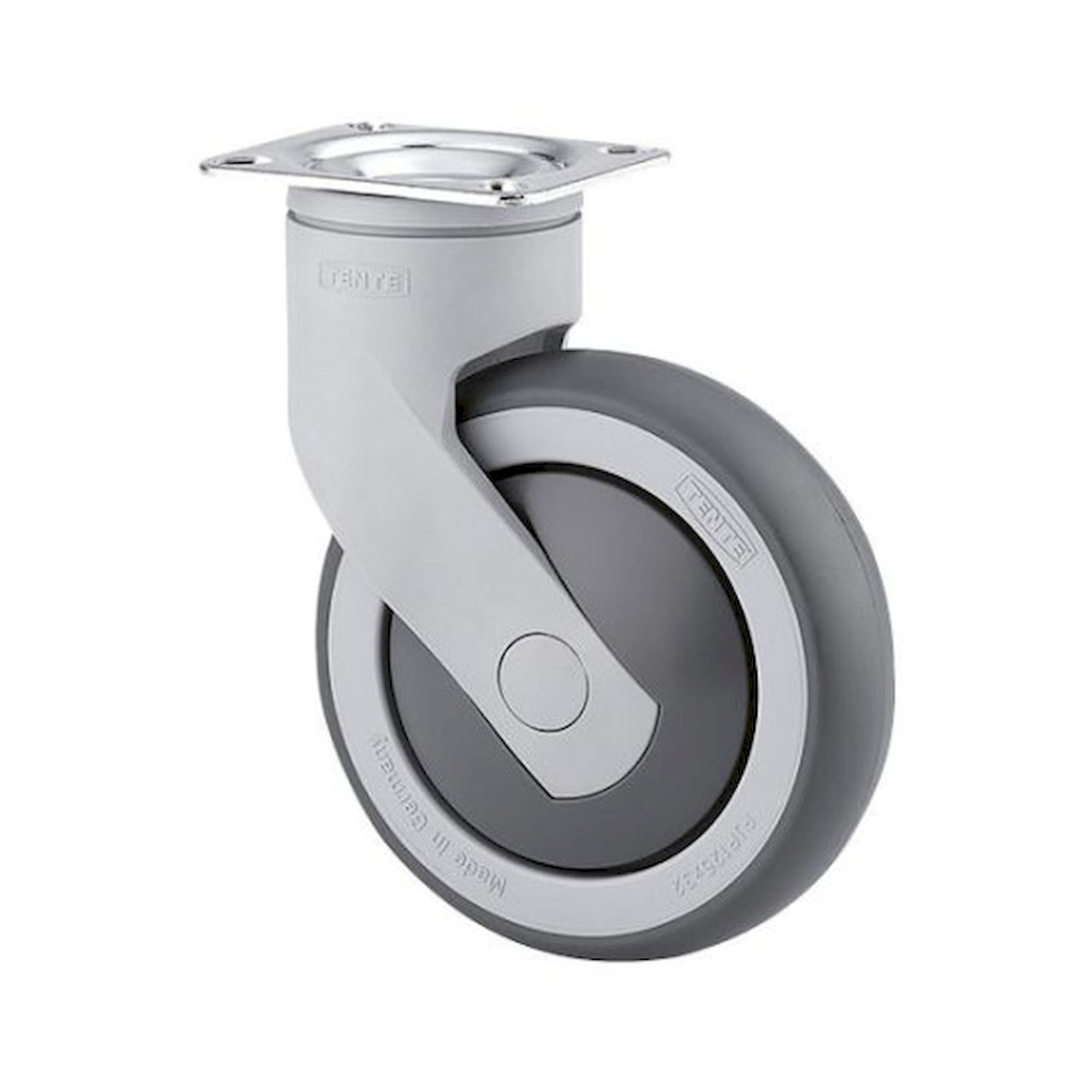 Tente ESD-Lenkrolle, Plattenbefestigung