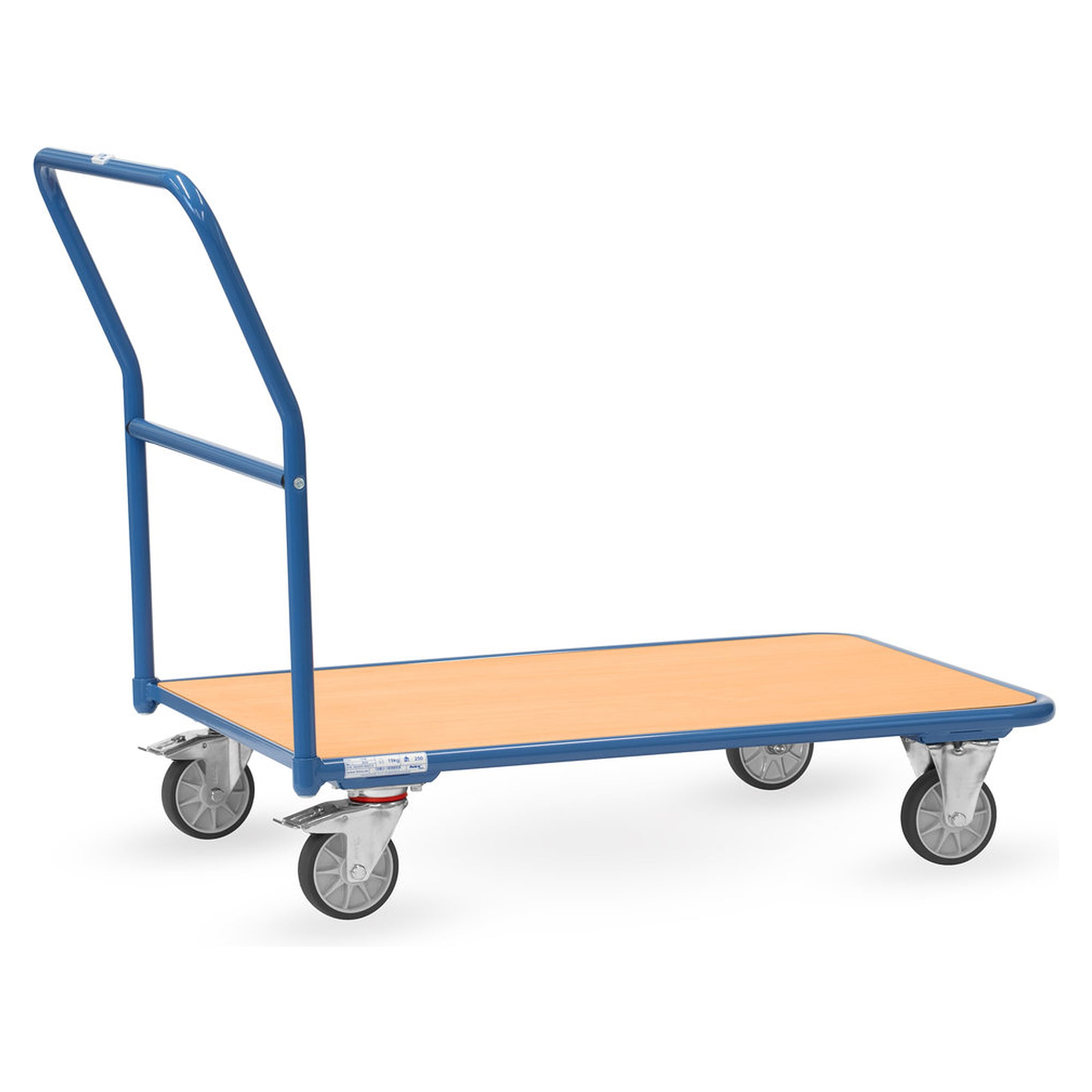 Platform Trolley 300 kg, Load Area 1000 x 700 mm, Beech Decor - Fetra 1203