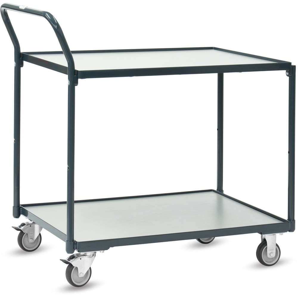 Chariot de table 2 plateaux 910 x 610 mm, 200 kg - Fetra 2241-7016