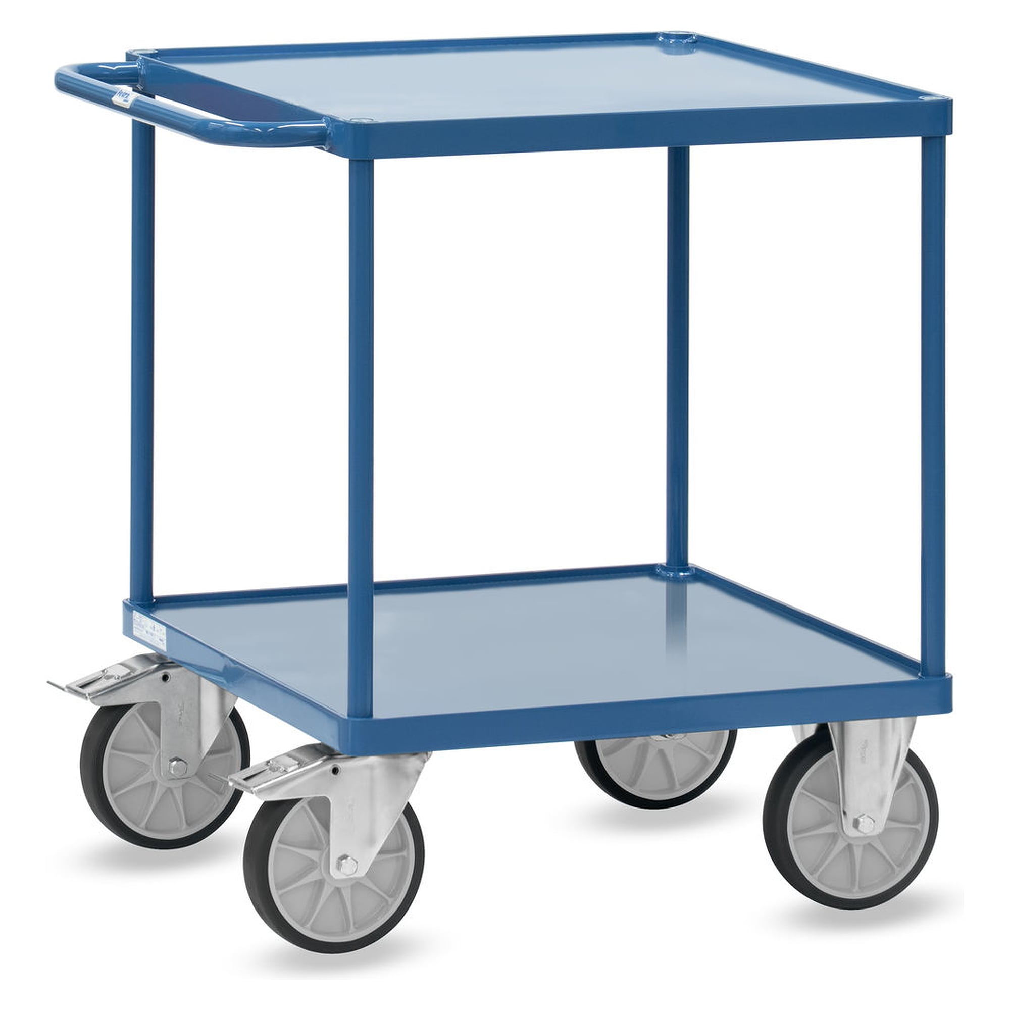 Tischwagen 700 × 700 mm 400 kg mit Stahlblech-Wannen - Fetra 2497W