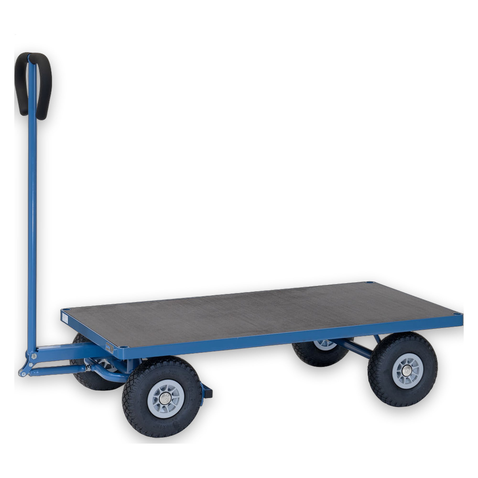 Handwagen Ladefläche 1260 x 700 mm, PU-Räder Ø 260 mm - Fetra 4002P