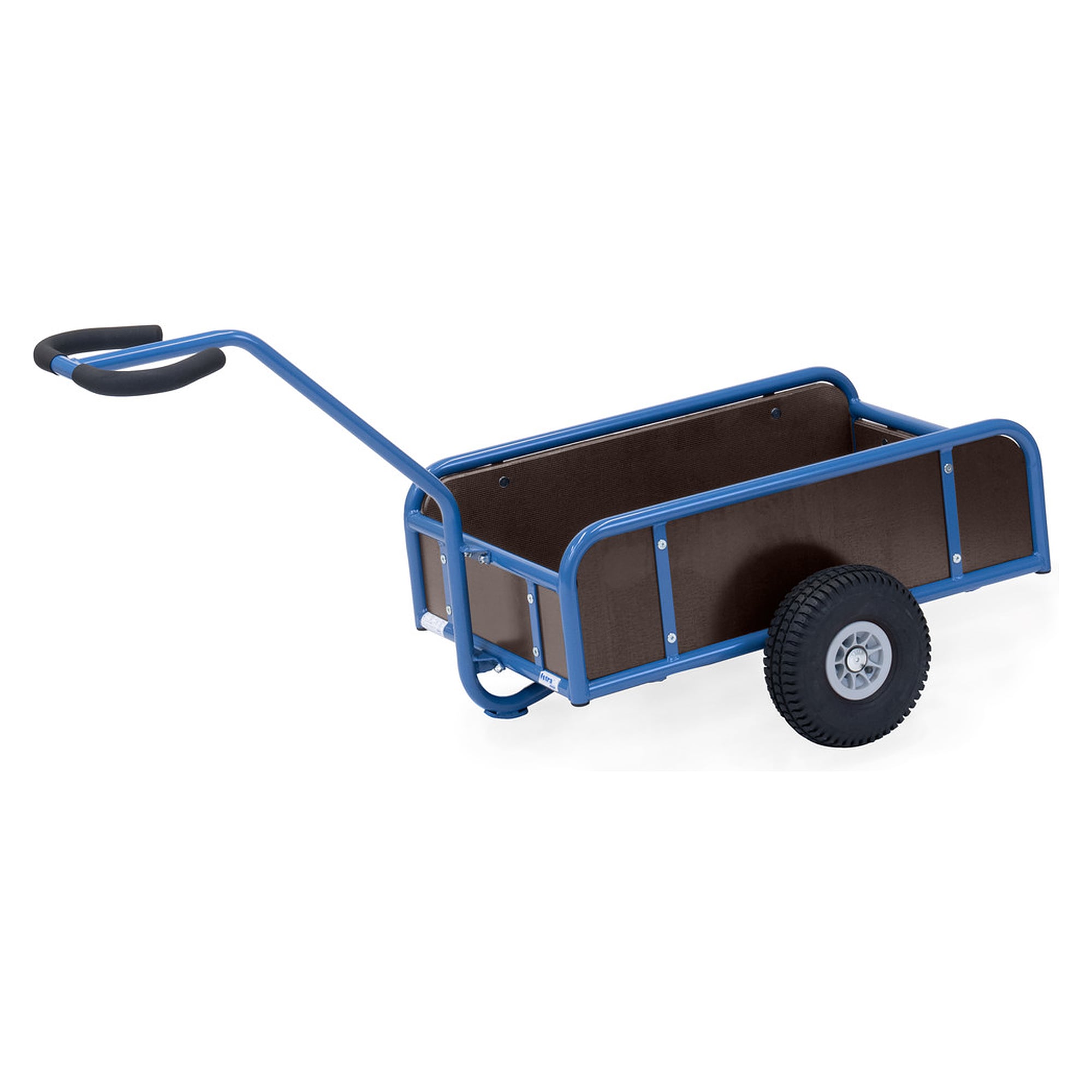 Handwagen mit Kasten 4107L -Lufträder Ø260 mm, mit wasserfesten Sperrholzwänden 795 x 445 mm