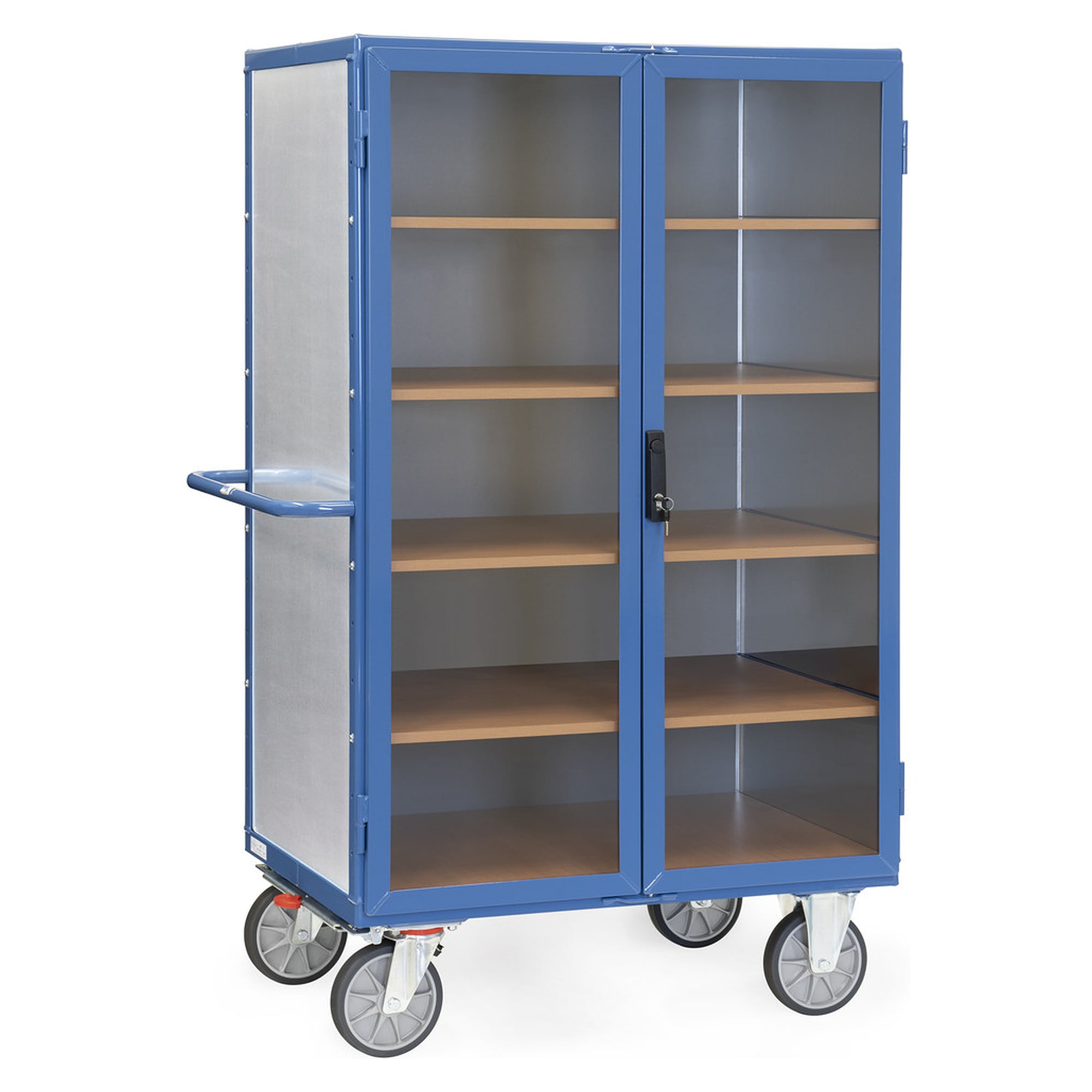 Kastenwagen mit transparenten Kunststoffwänden 750 kg, 1000 x 680 mm - Fetra 5792