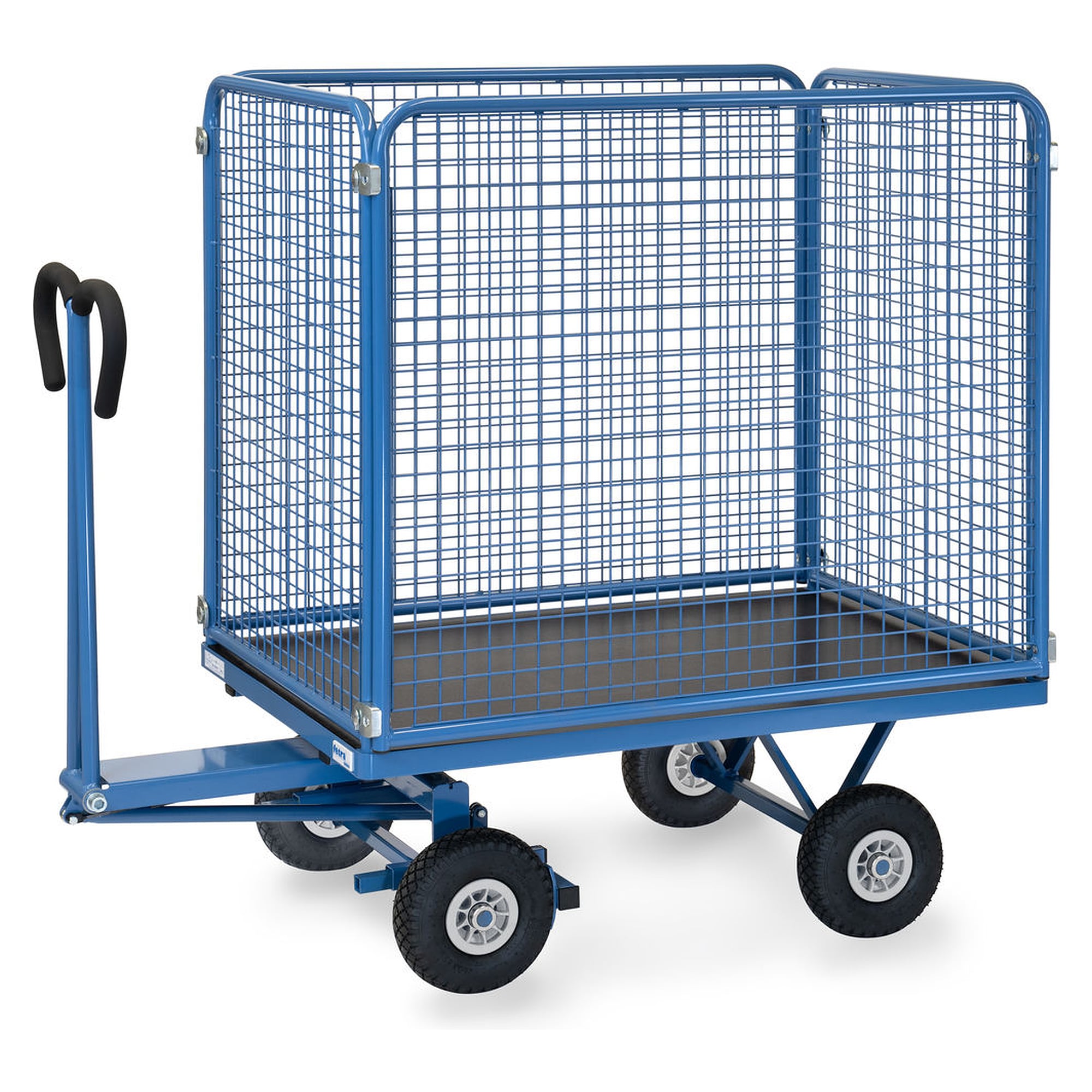 Chariot plateau parois grillagées 1135x795 mm, charge 450 kg - Fetra 6443P