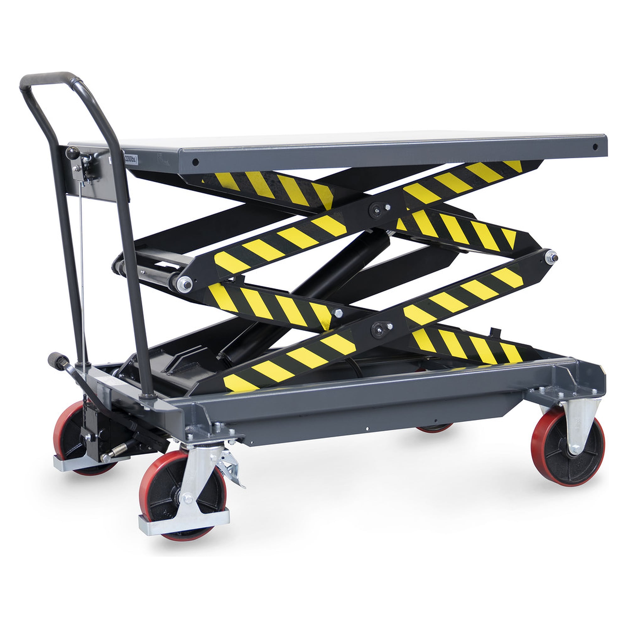 Hubtischwagen 6838, Ladefläche 1.200 x 800 mm - 1.000 Kg