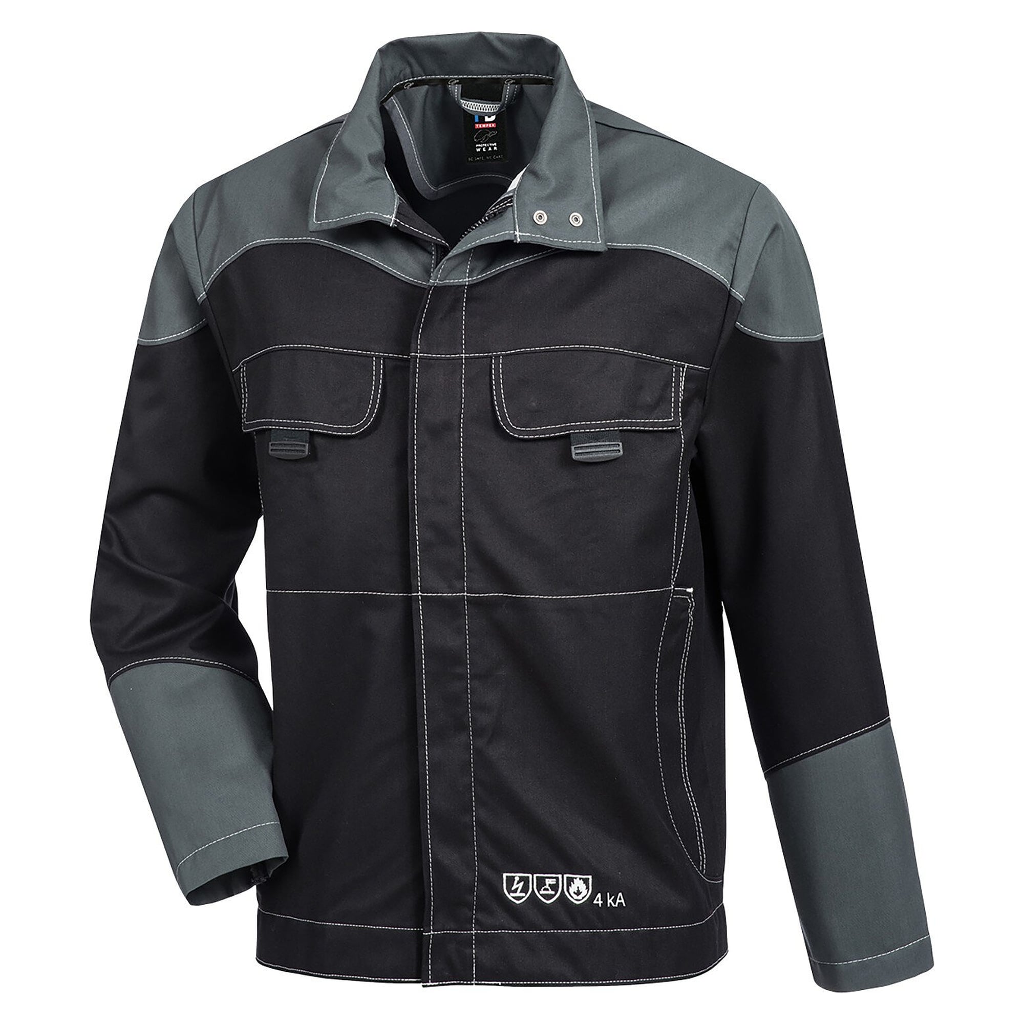 Störlichtbogen-Schutzblouson HB-MODarc Klasse 1 (4 kA), einlagig, dunkelgrau/schwarz - HB Schutzbekleidung 01072 10107 034 2251