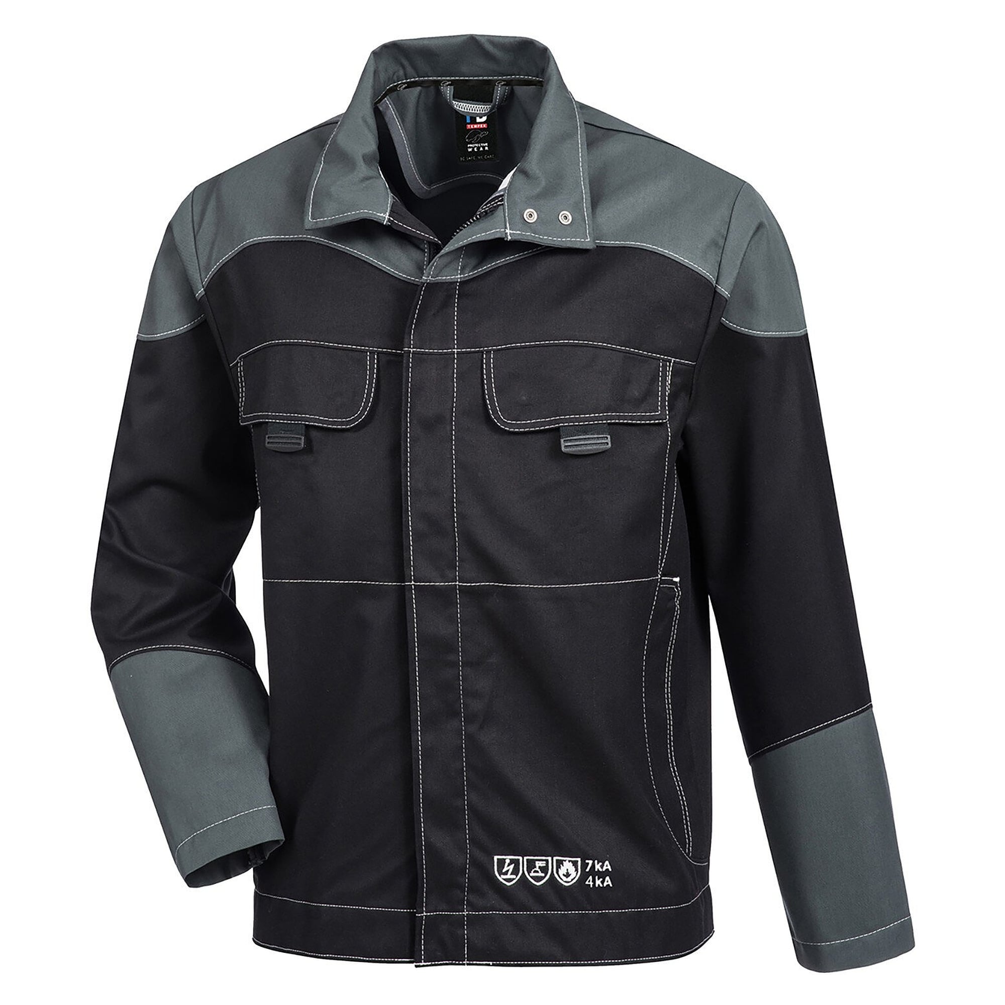Störlichtbogen-Schutzblouson HB-MODarc Klasse 2 (7 kA), dunkelgrau/schwarz - HB Schutzbekleidung 01072 10107 035 2251