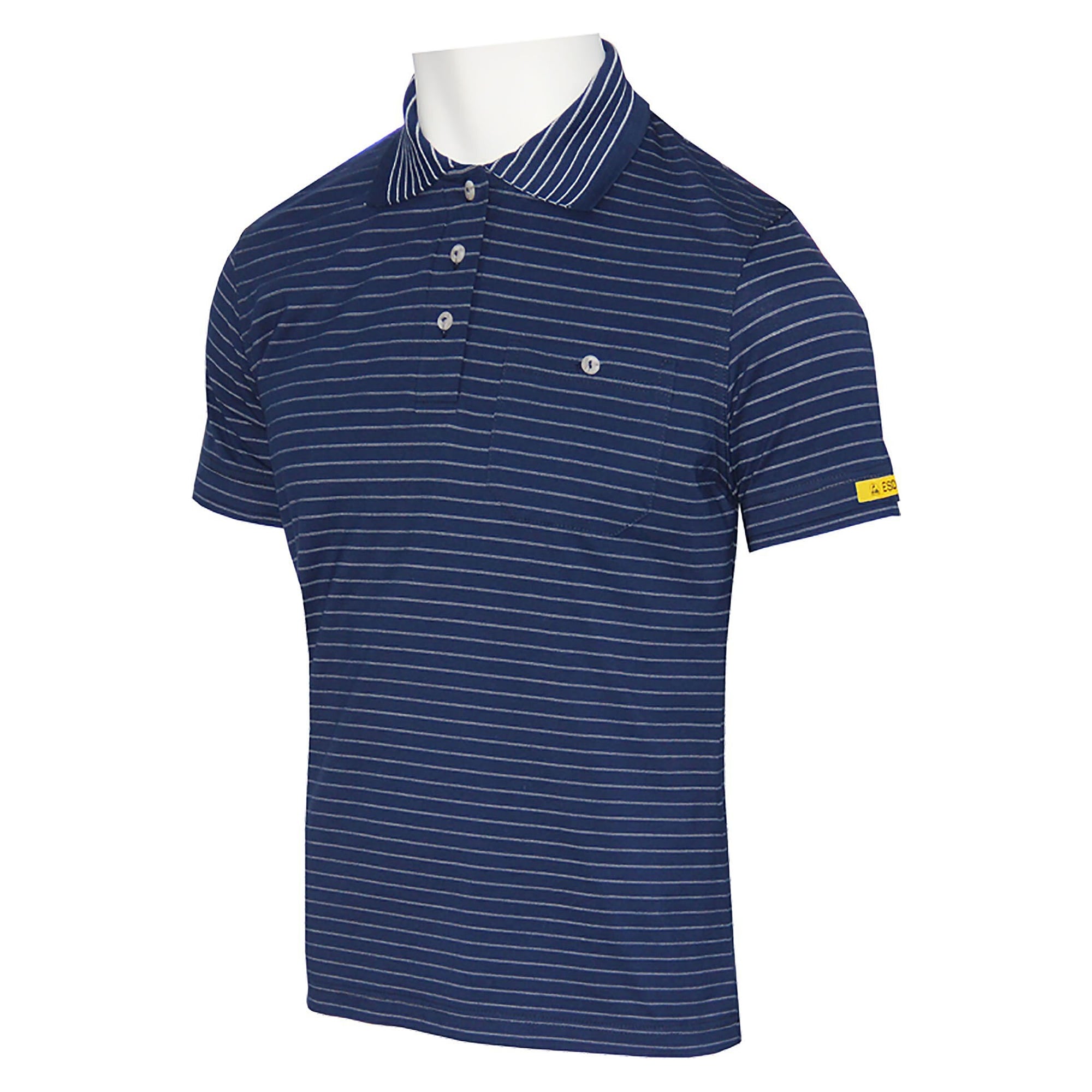 ESD-Damenpoloshirt Kurzarm CONDUCTEX Cotton Knit, tailliert, navy - HB Schutzbekleidung 08011 86013 001 45
