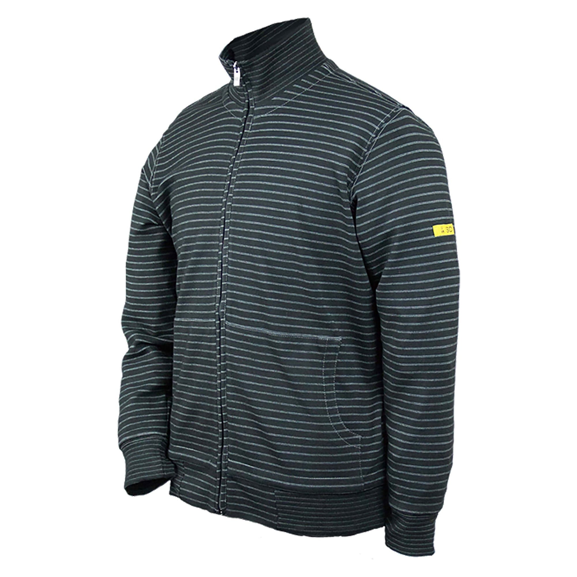 ESD sweat jacket CONDUCTEX Cotton Knit with full zip, black - HB Schutzbekleidung 08014 86012 001 46
