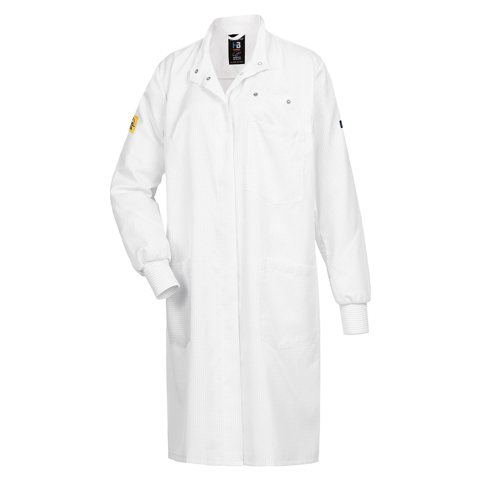 Blouse ESD femme HABETEX ESD Comfort, poignets tricot, salle blanche, blanche - HB Schutzbekleidung 08020 48043 000 10