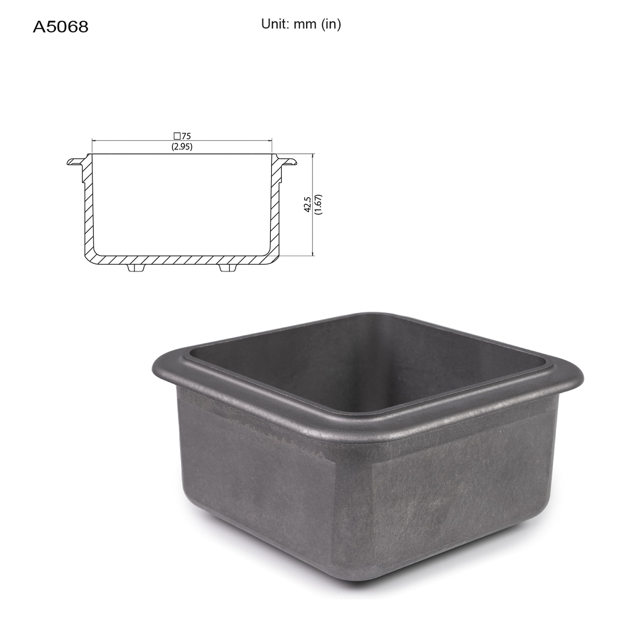 Ersatz-Löttiegel 75×75×42.5mm - Hakko A5068