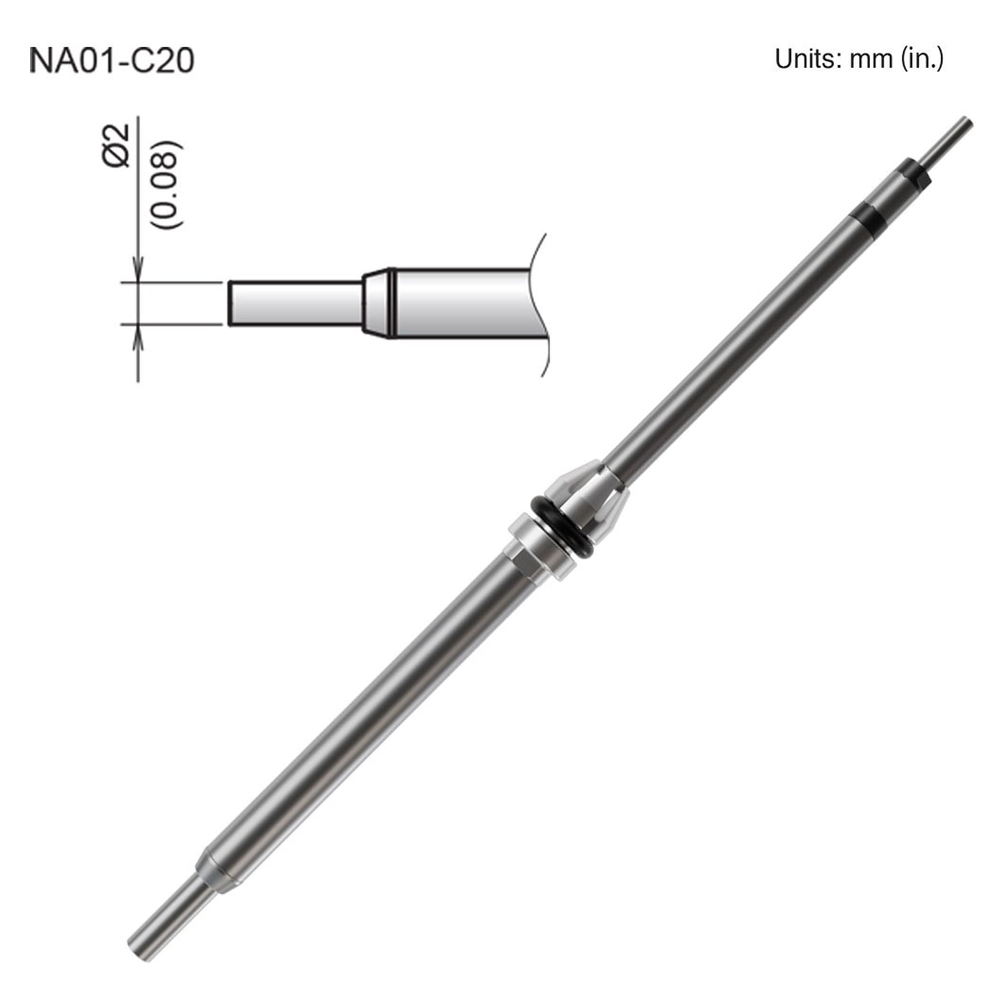 Hot Air Nozzle 2mm - Hakko NA01-C20