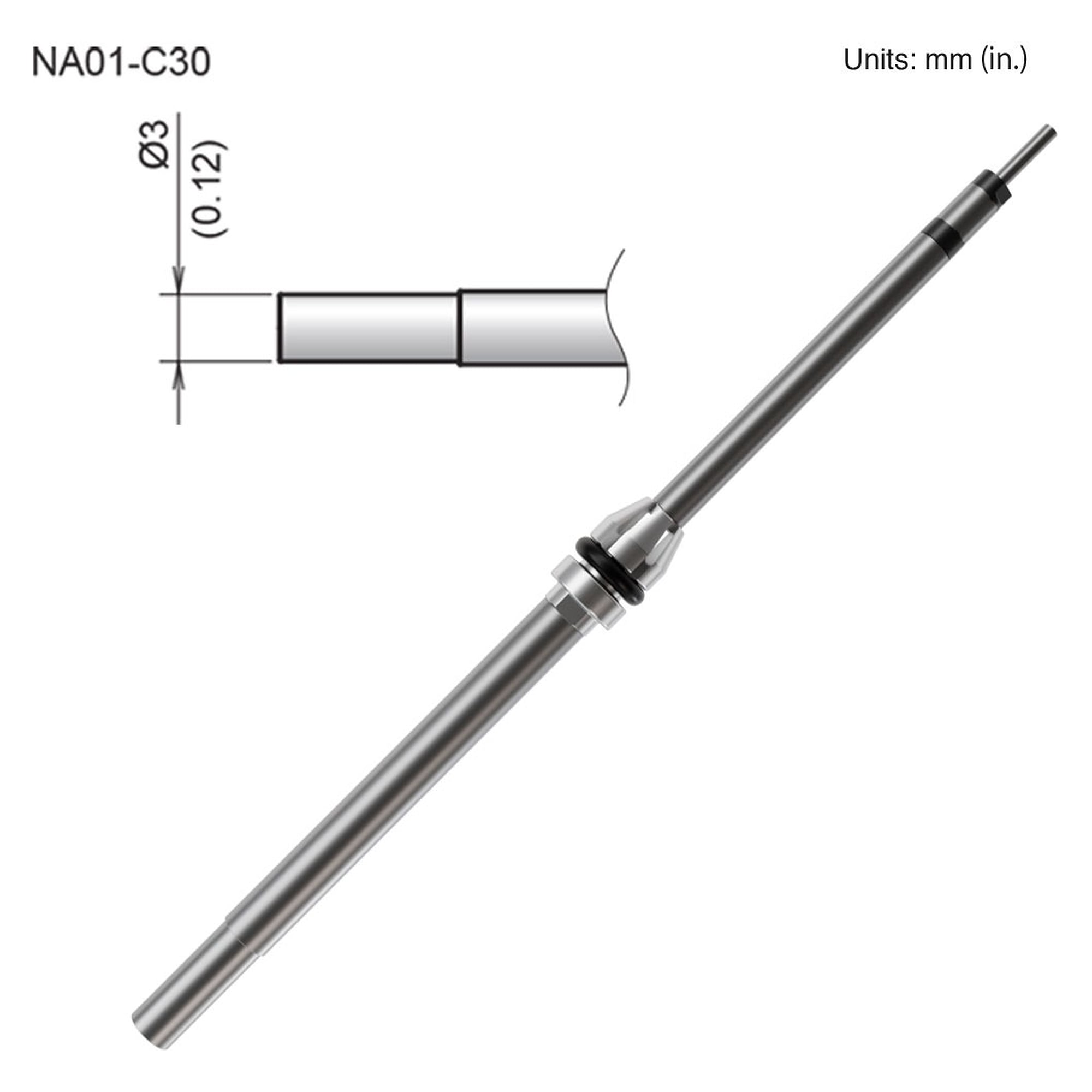 Hot Air Nozzle 3mm - Hakko NA01-C30