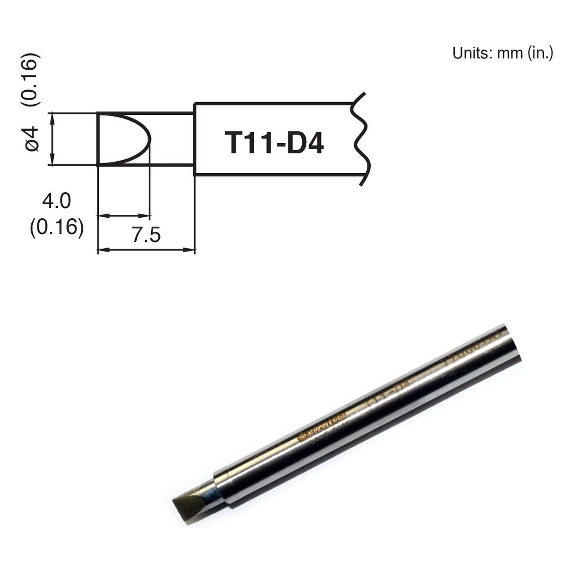 Soldering Tip 4D Format - Hakko T11-D4