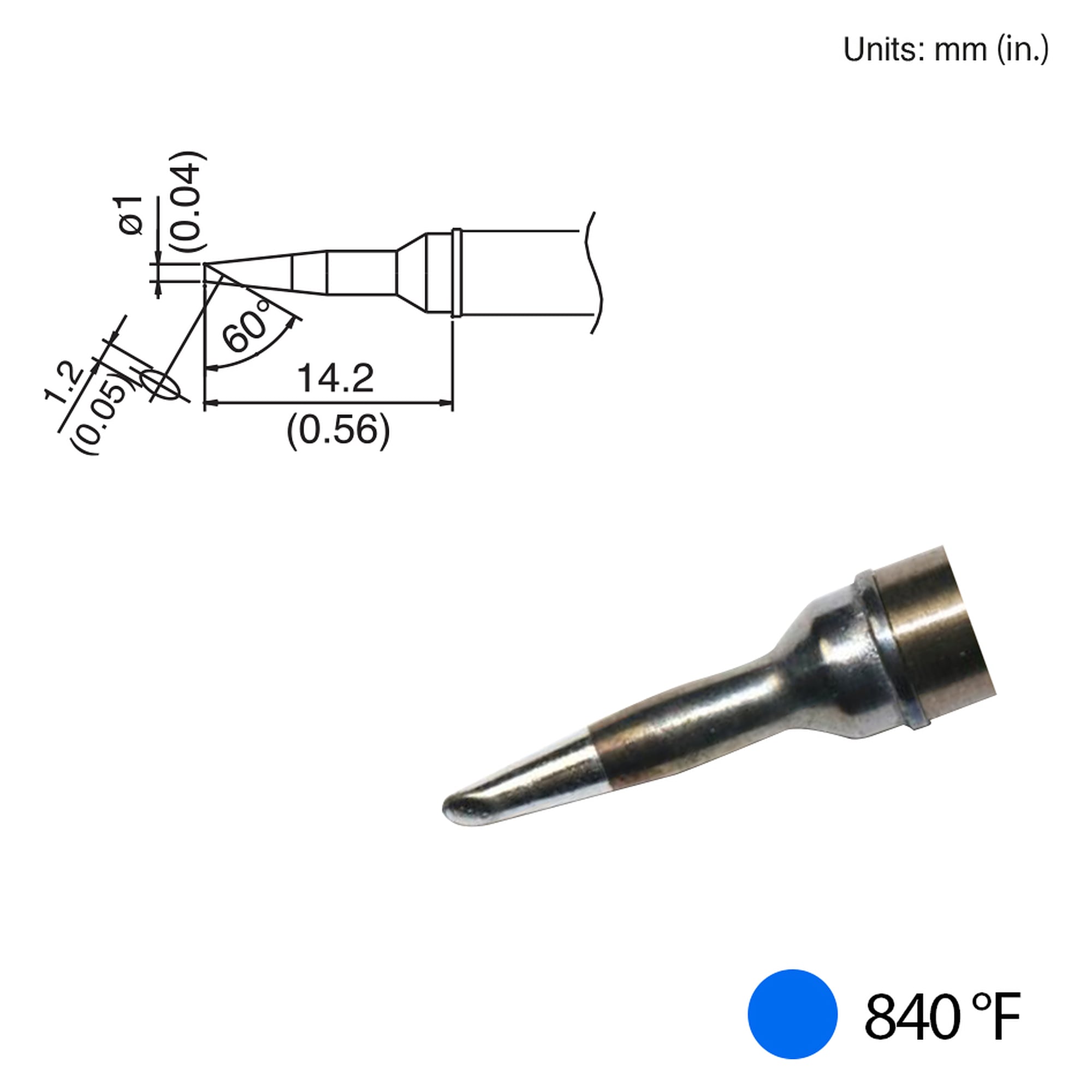Panne à souder Composite 1BC 450°C - Hakko T31-01BC1