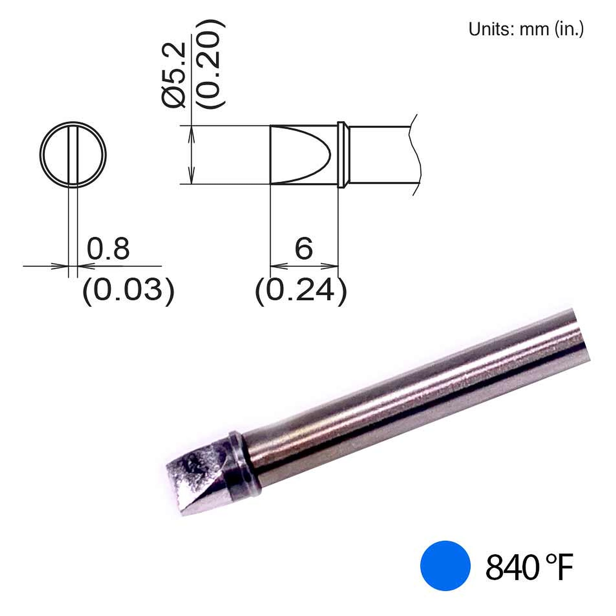 Panne à souder composite 5.2D 450°C - Hakko T31B-01D52