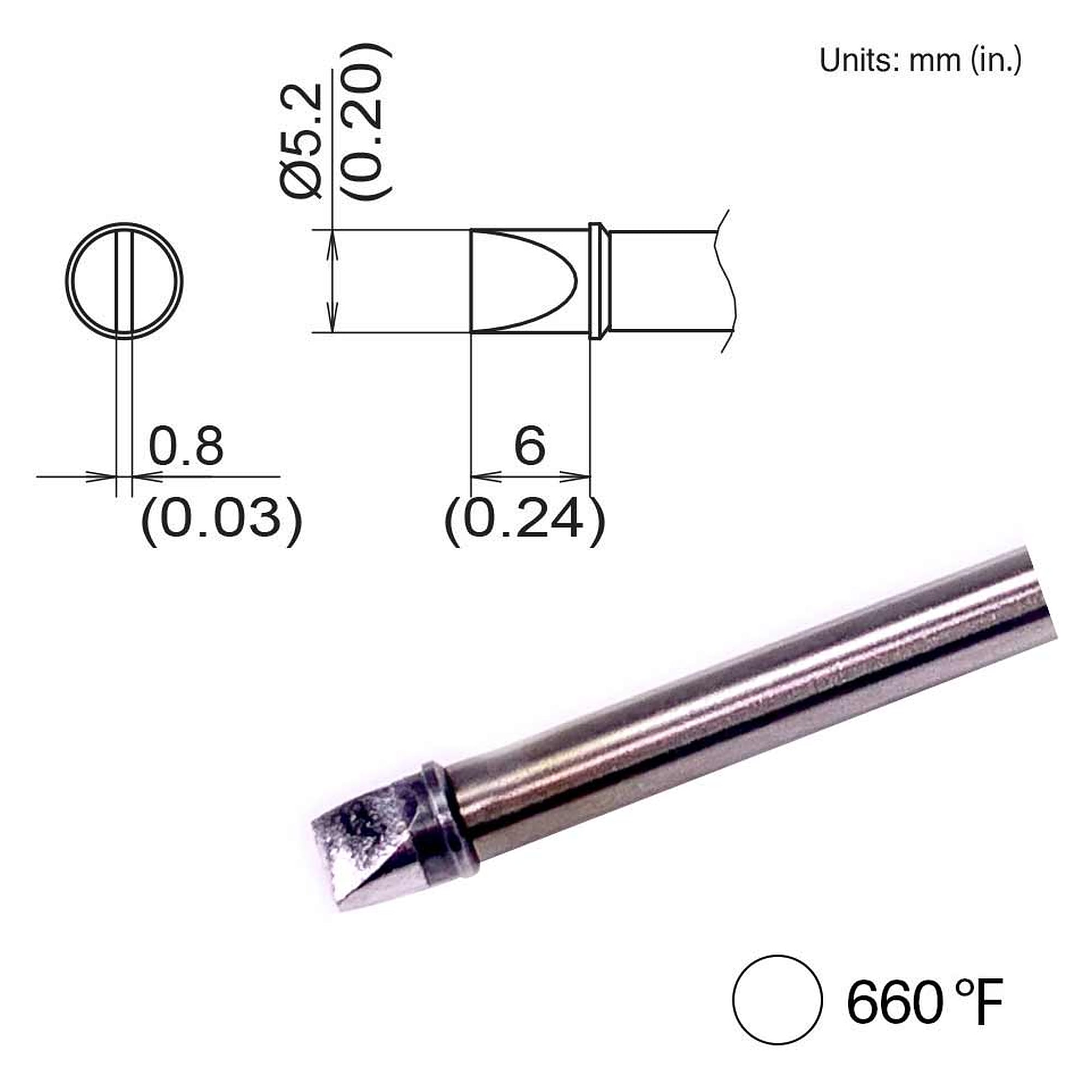 Komposit-Lötspitze 5.2D 350°C - Hakko T31B-03D52