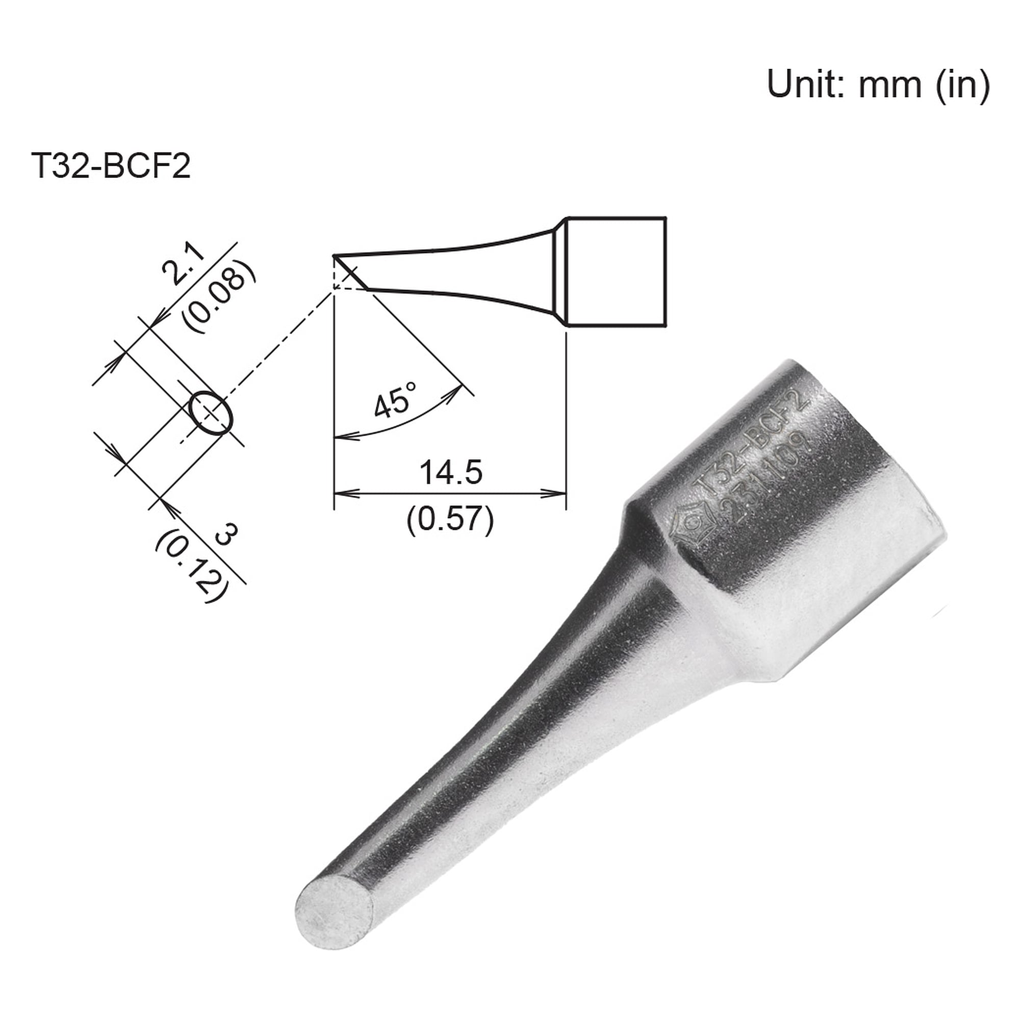Lötspitze Format 2BCF - Hakko T32-BCF2