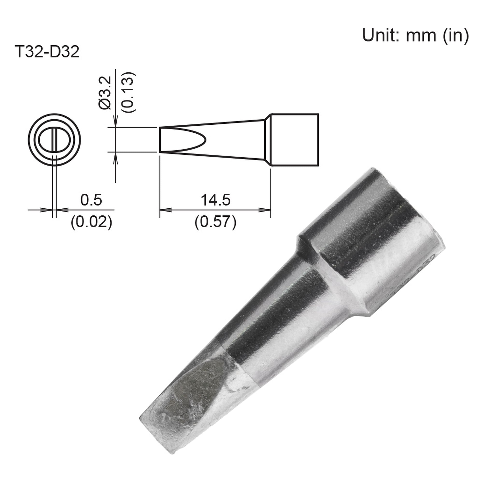 Panne à souder format 3.2D - Hakko T32-D32