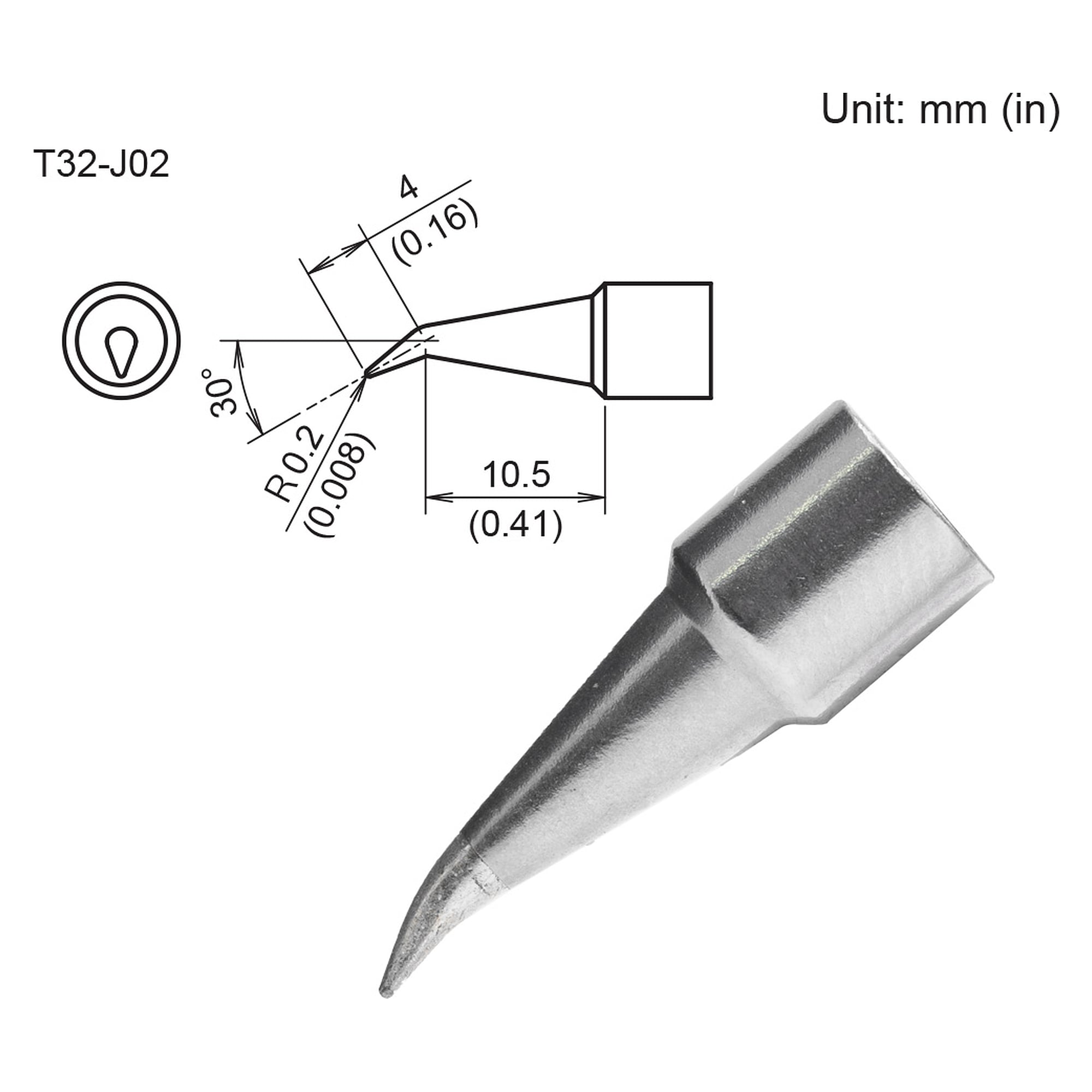 Panne à souder Format 0.2J - Hakko T32-J02