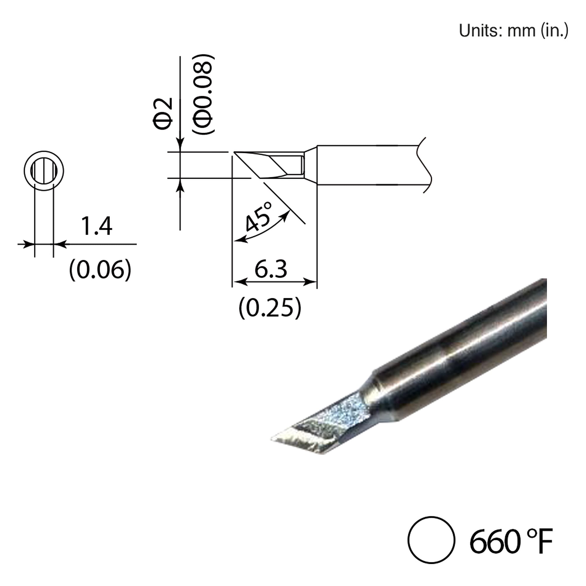 Composite-Lötspitze KU 350°C - Hakko T35-03KU