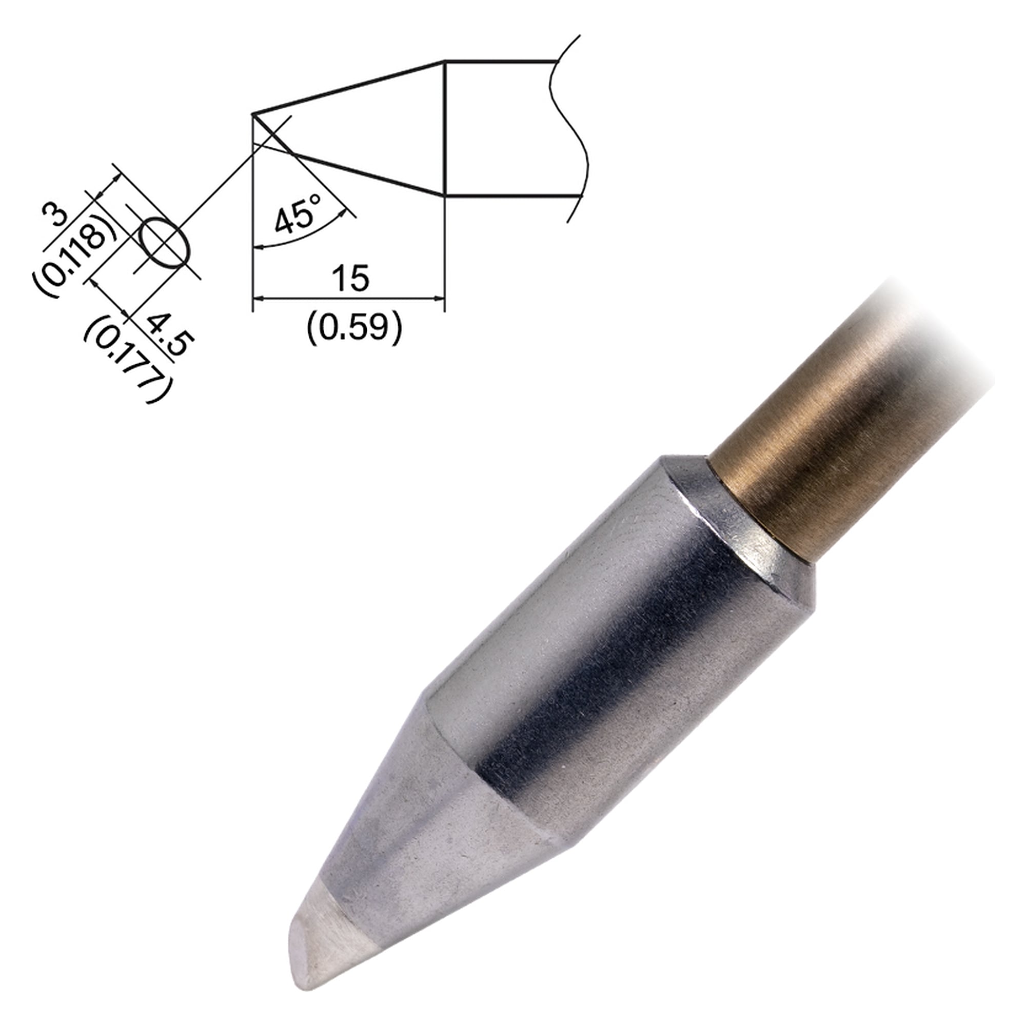 Aktive Lötspitze Format 3045BC - Hakko T37-BC3045