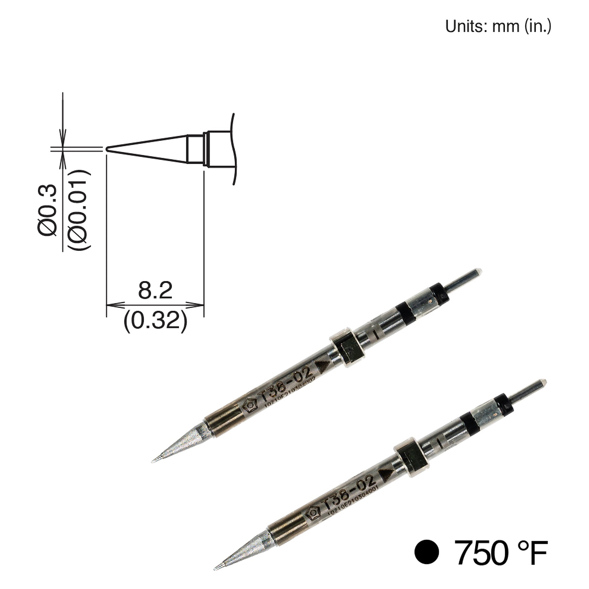 Composite-Lötspitze Format I 400°C - Hakko T38-02I