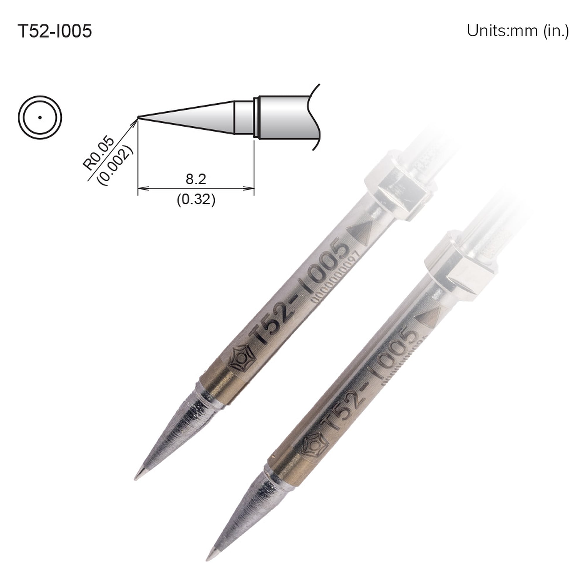 Aktive Lötspitze Format 0.05I – Hakko T52-I005