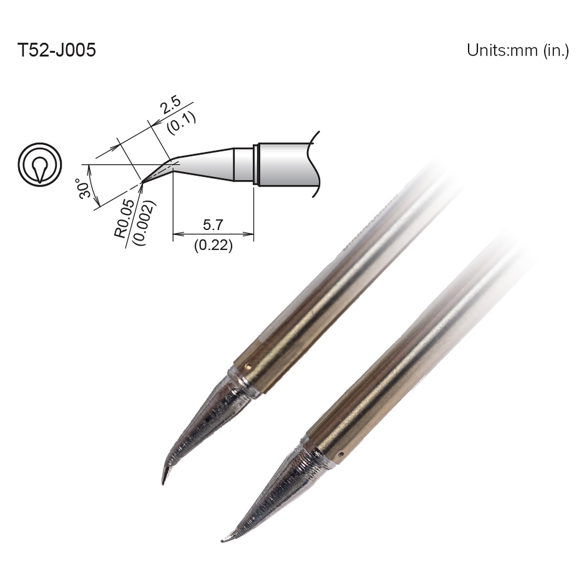 Aktive Lötspitze Format 0.05J - Hakko T52-J005
