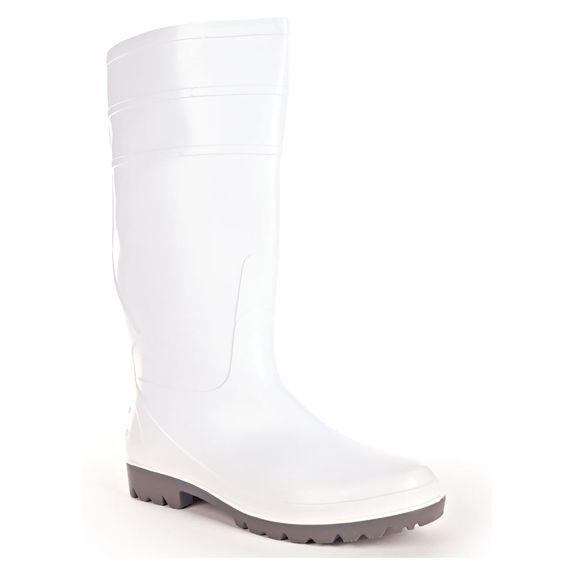 Berufsstiefel O4 ohne Schutzkappe, Vinyl, öl- und brennstofffeste Sohle, weiß - Franz Mensch Hygostar-86638