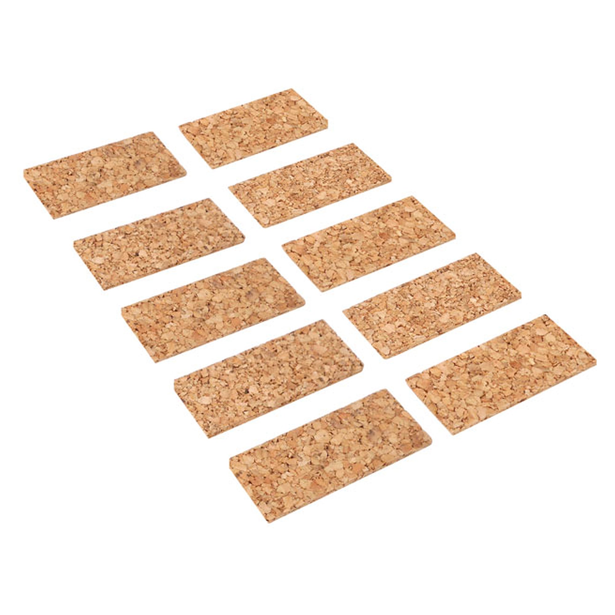 Bande de liège autocollante 50 x 25 x 3 mm pour mors d'étau, VE10 - Bernstein KORK-050x25x3