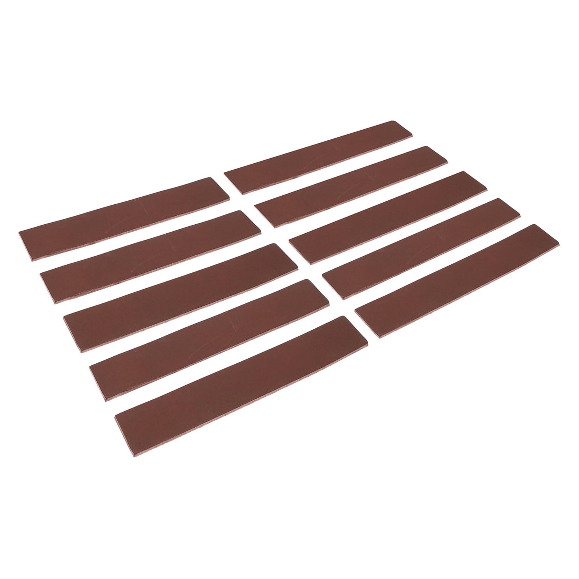 Leather Strip Self-Adhesive 150 x 25 x 3 mm, Hard-Wearing, Pack of 10, for Vise Jaws - Bernstein LEDER-150x25x3