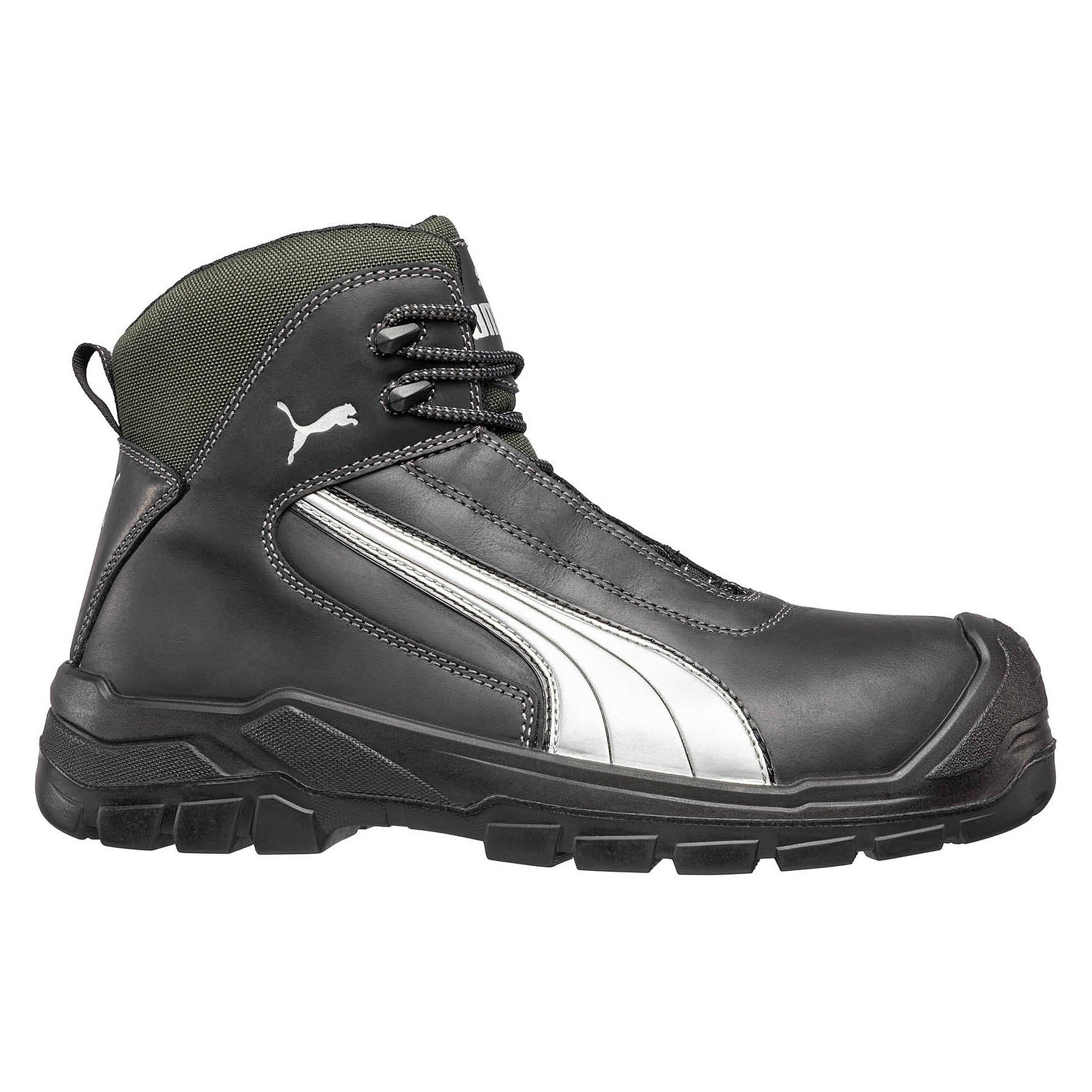 Chaussure de sécurité montante S3 CASCADES MID, cuir pleine fleur, semelle HRO 300 °C, noir - PUMA Safety 630210202