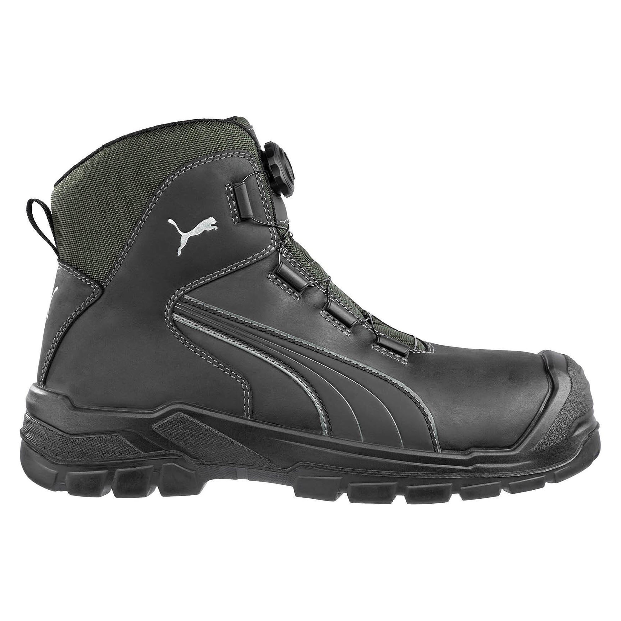 Sicherheitsschuh S3 CASCADES DISC MID, metallfrei, Vollrindleder, Weite 11, schwarz - PUMA Safety 630211202