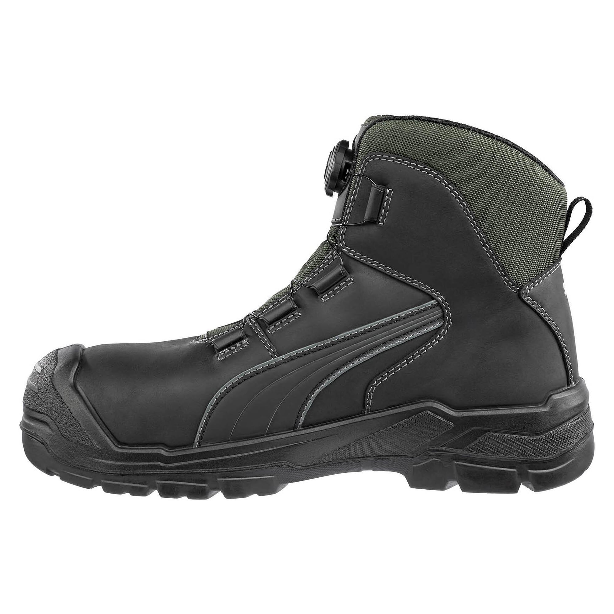 Sicherheitsschuh S3 CASCADES DISC MID, metallfrei, Vollrindleder, Weite 11, schwarz - PUMA Safety 630211202