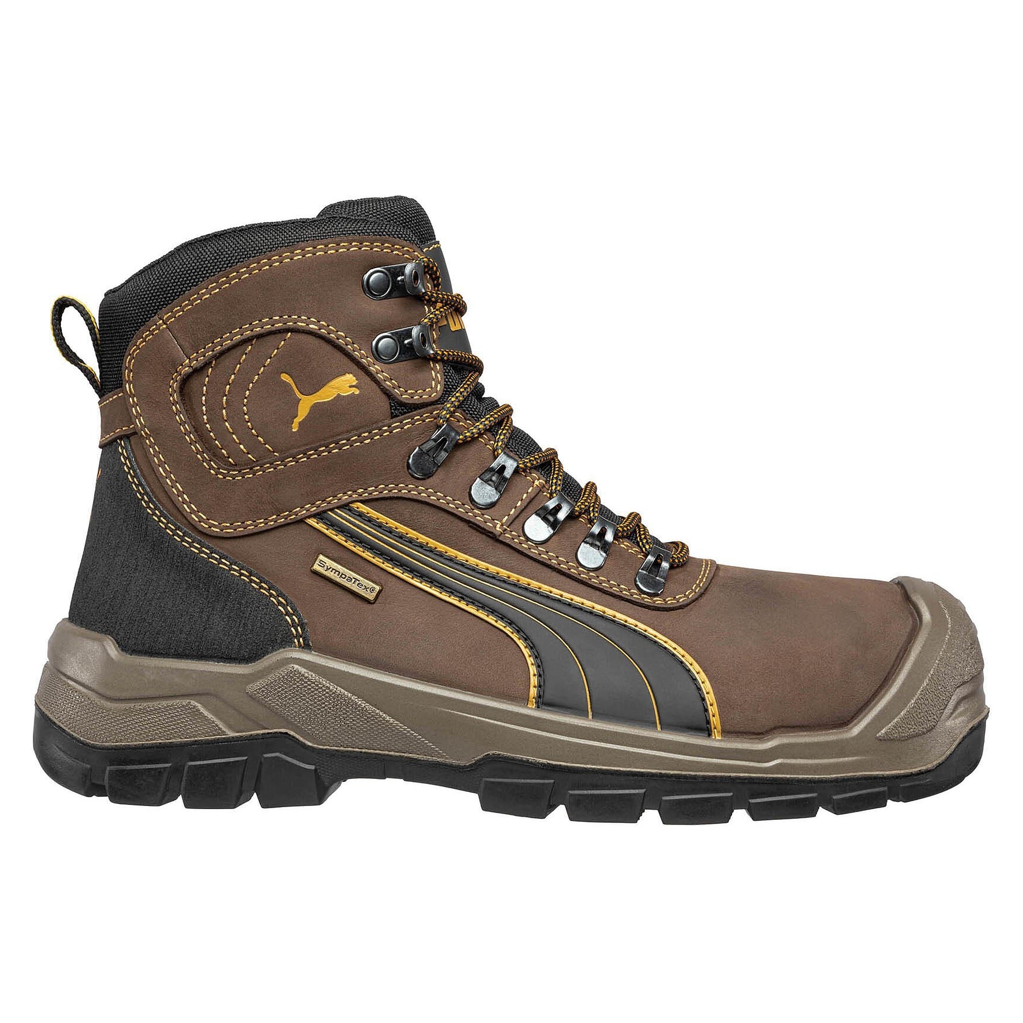 Sicherheitsstiefel S3 SIERRA NEVADA MID mit Sympatex-Membran, SRC, Vollrindleder, braun - PUMA Safety 630220402