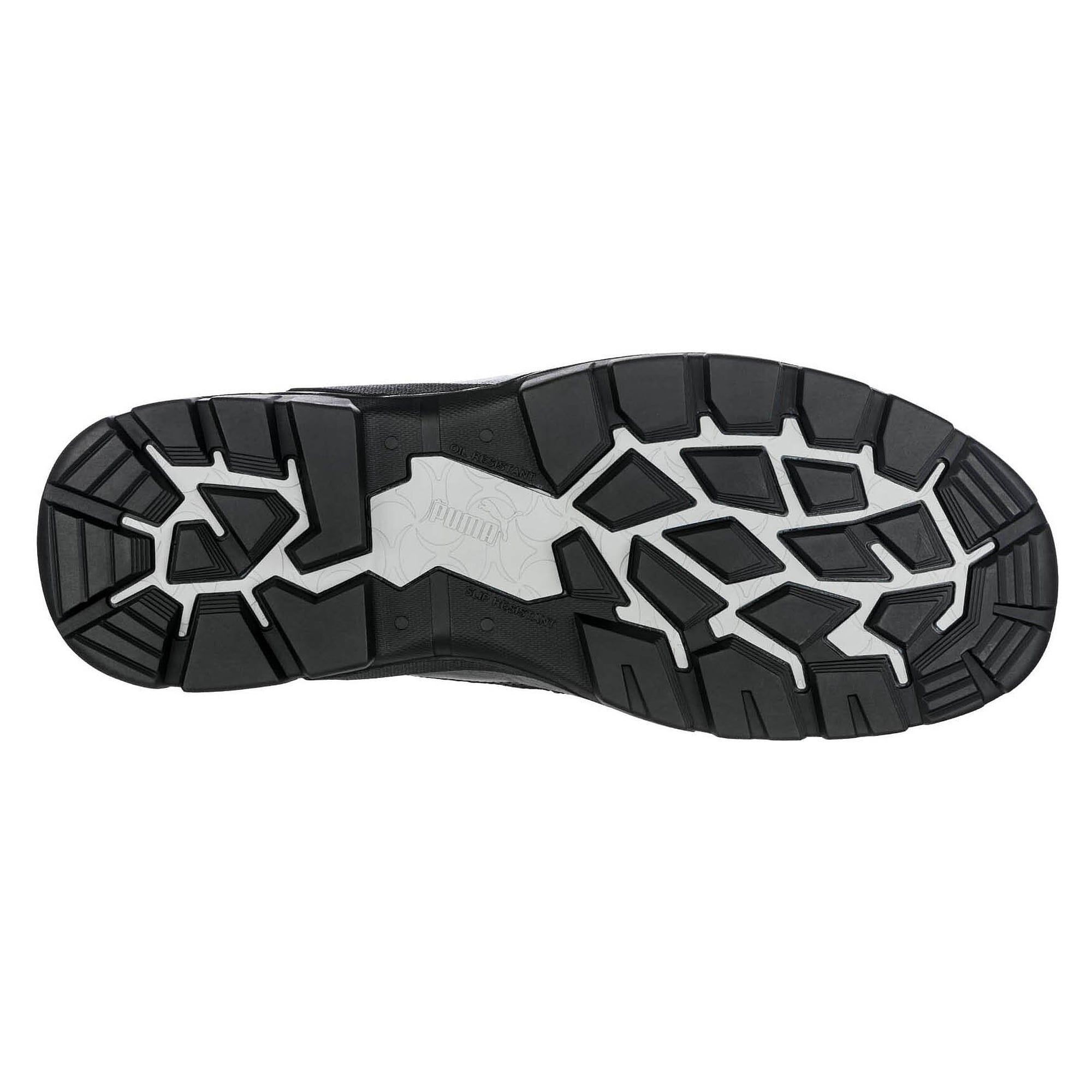 Botte de sécurité S3 CONQUEST HIGH, tige 17 cm, zip latéral, cuir pleine fleur, noir - PUMA Safety 630730200