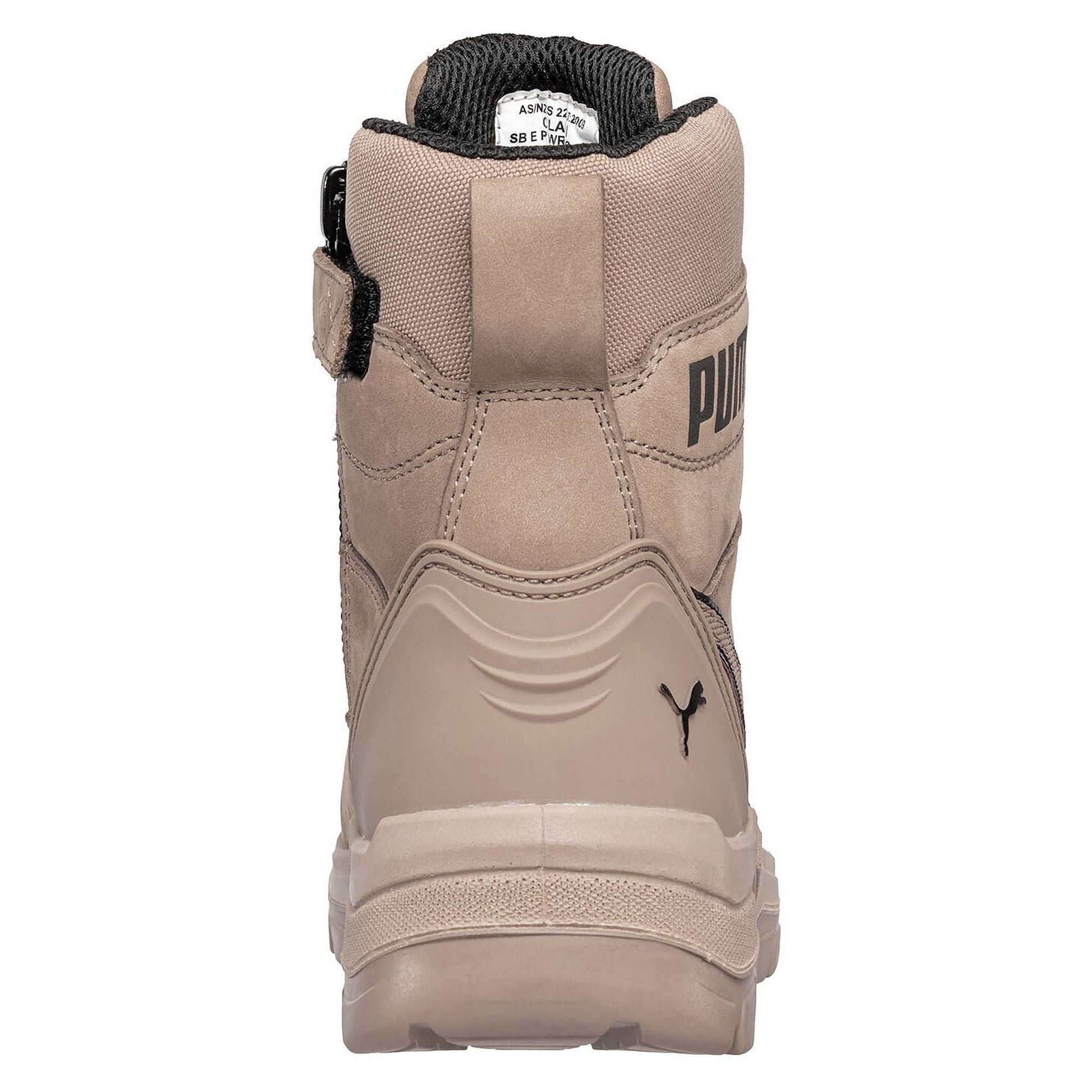 Botte de sécurité S3 CONQUEST HIGH, tige 17 cm, zip latéral, cuir nubuck, gris - PUMA Safety 630740801