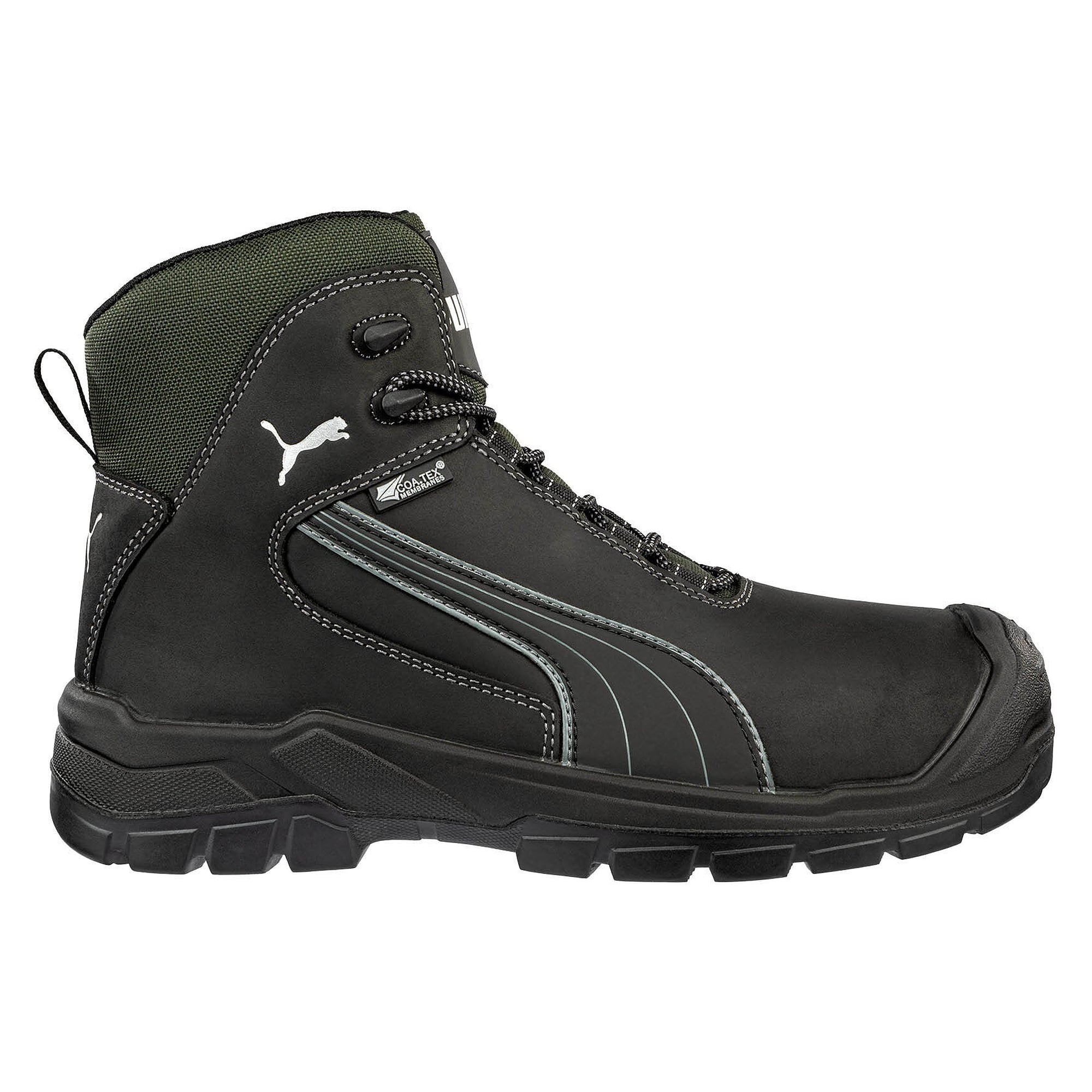 Chaussure de travail montante O2 CASCADES ST CTX MID, cuir de vachette, membrane COA.TEX, noir - PUMA Safety 630890200