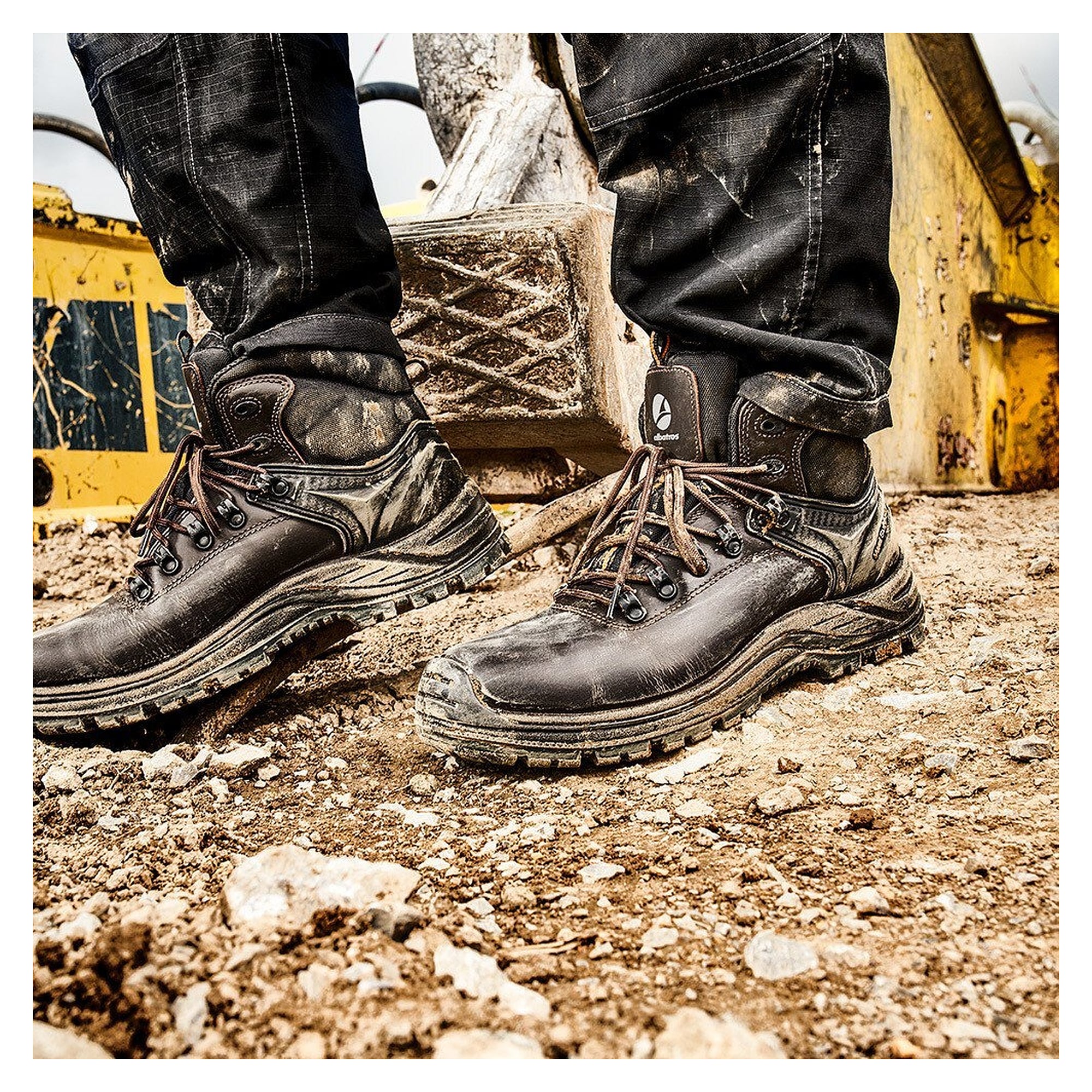 Chaussure de sécurité montante S3 ENDURANCE MID, cuir pleine fleur, sans métal, semelle mémoire de forme, noir - PUMA Safety 631320493